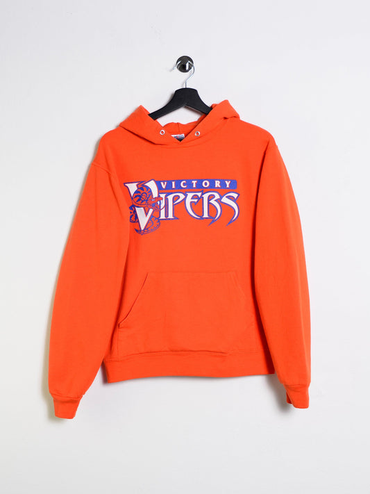 Victory Vipers Hoodie Orange // Small - RHAGHOUSE VINTAGE