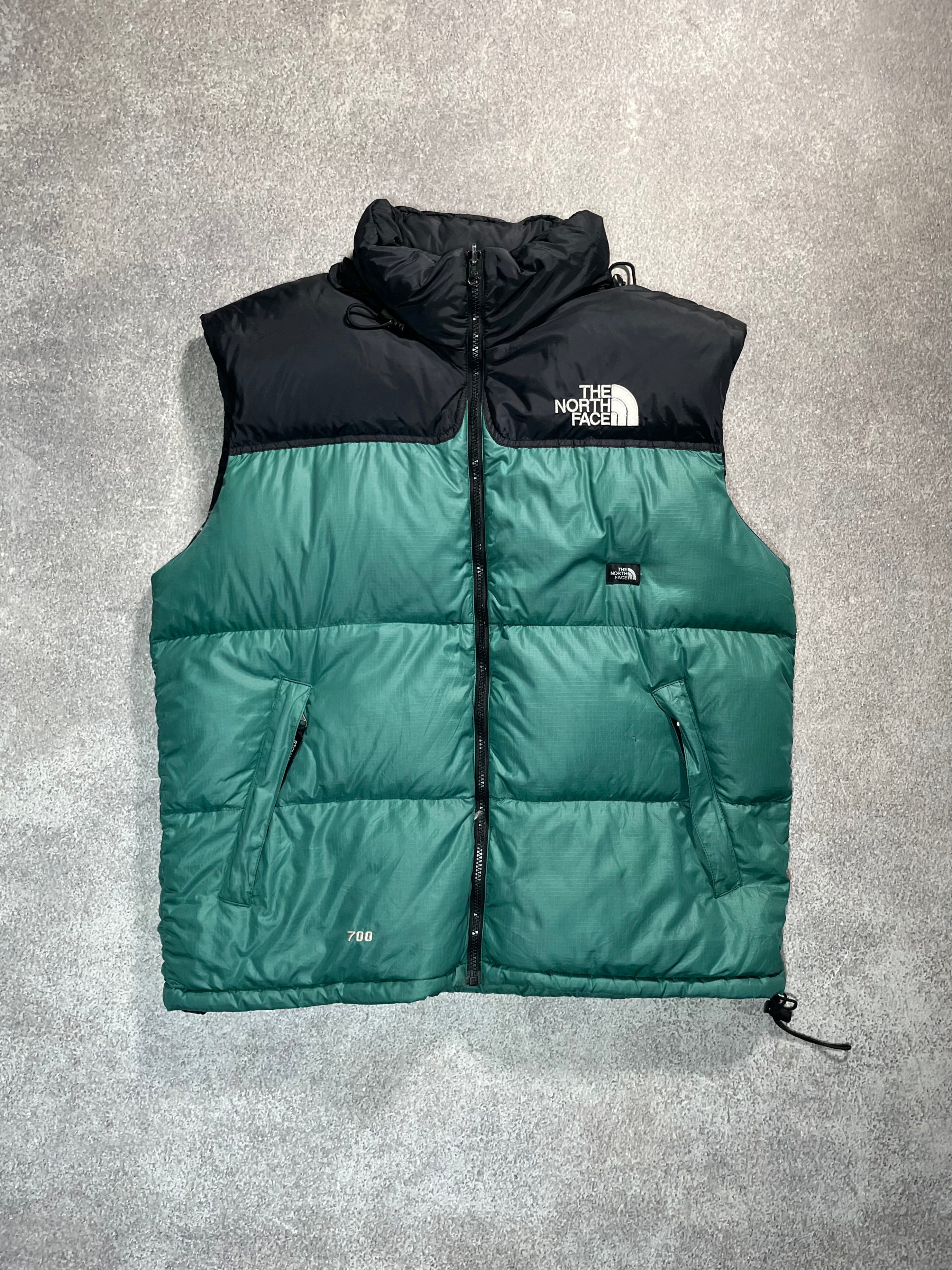 North face green vest deals