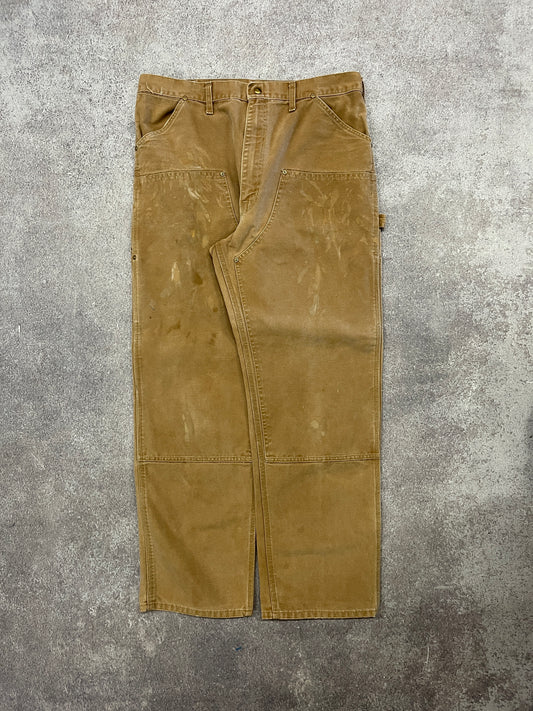 Vintage Carhartt Double Knee Pants Beige // W38 L32 - RHAGHOUSE VINTAGE