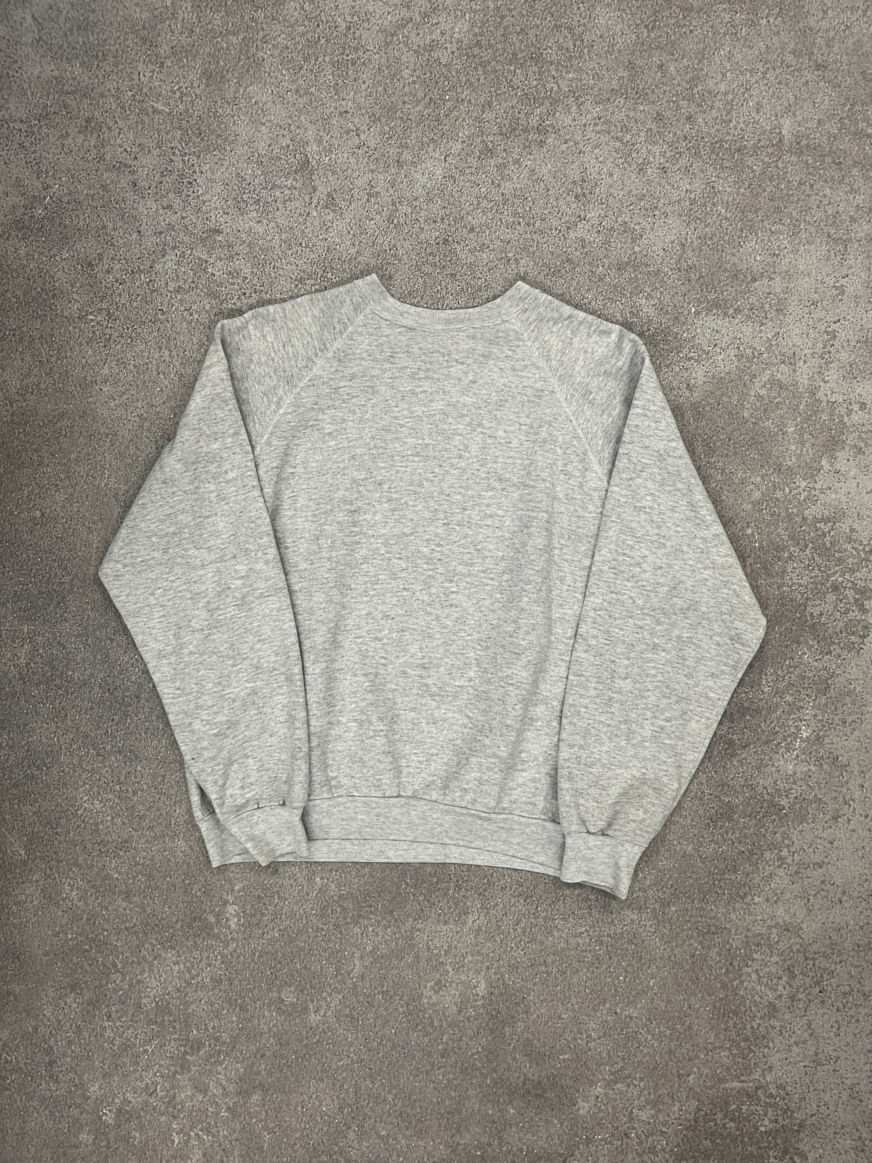 Vintage Blank Sweater Grey // Large - RHAGHOUSE VINTAGE