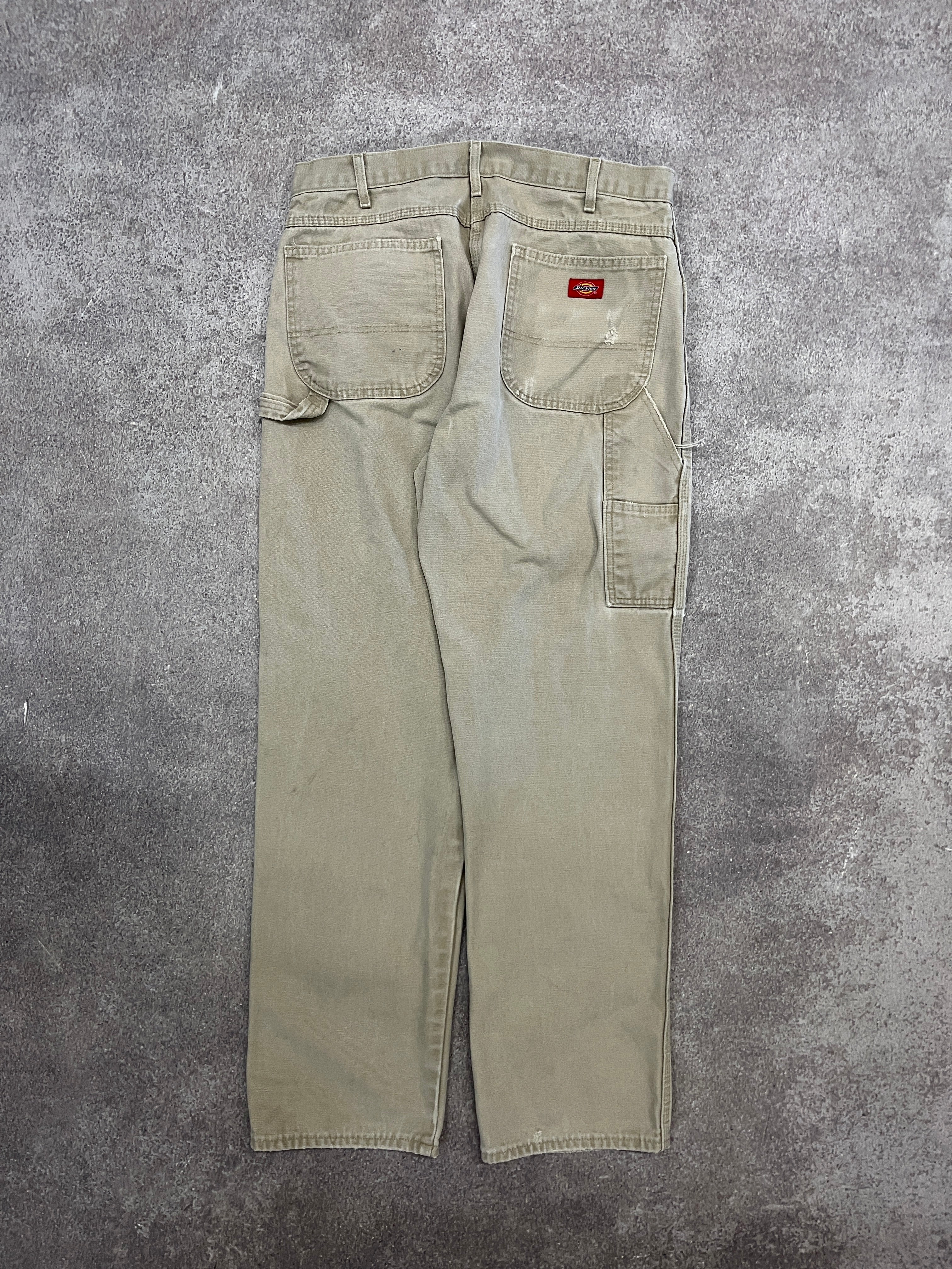 Vintage Dickies Carpenter Pants Beige // W34 L32 - RHAGHOUSE VINTAGE