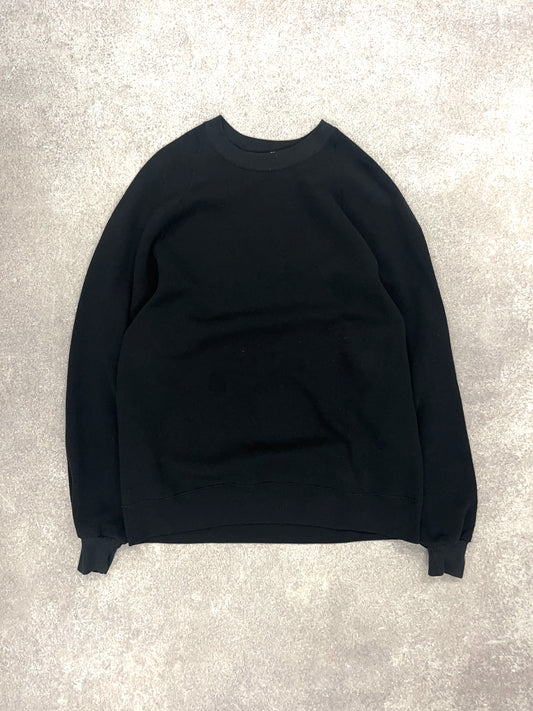 Vintage Blank Sweater Black // Medium - RHAGHOUSE VINTAGE