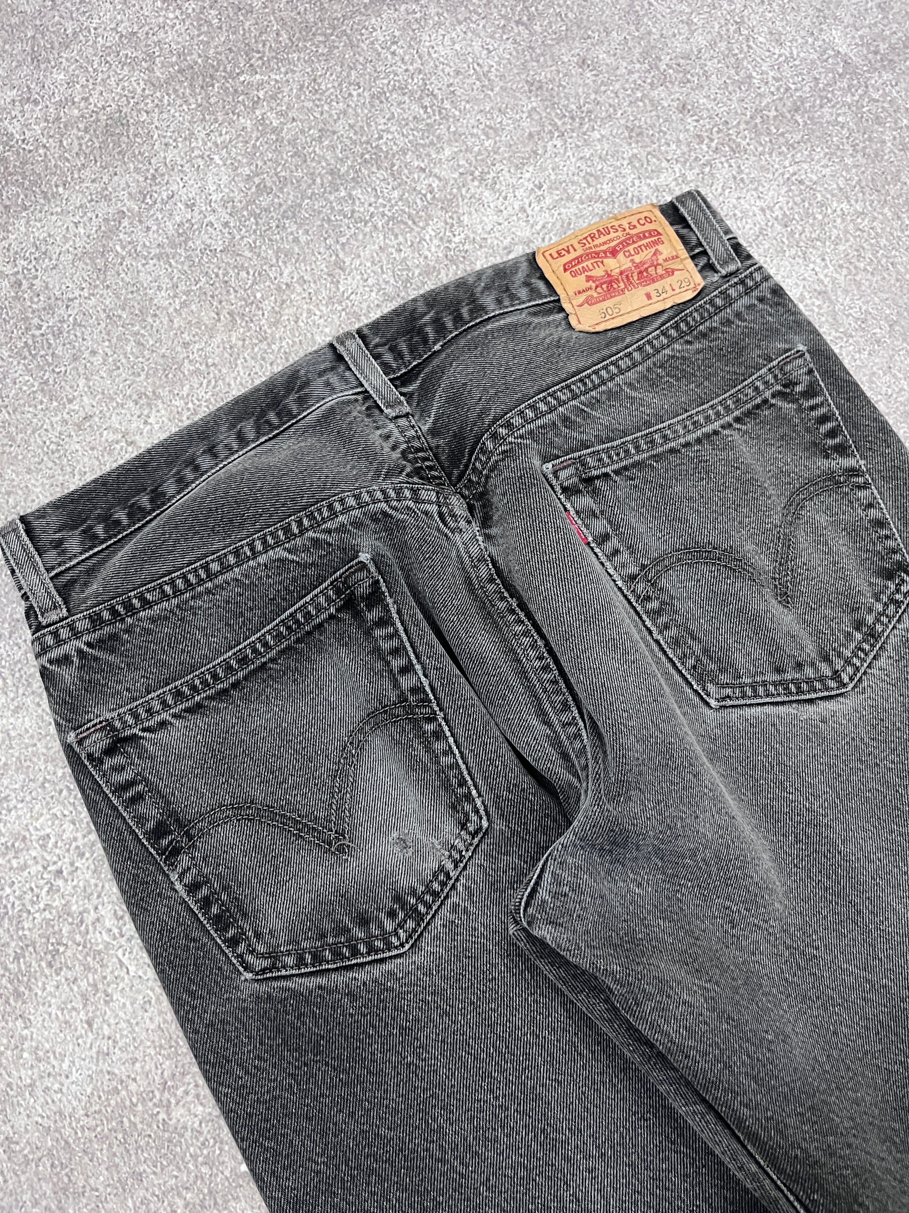 Vintage Levi 505 Denim Jeans // W34 L29 - RHAGHOUSE VINTAGE