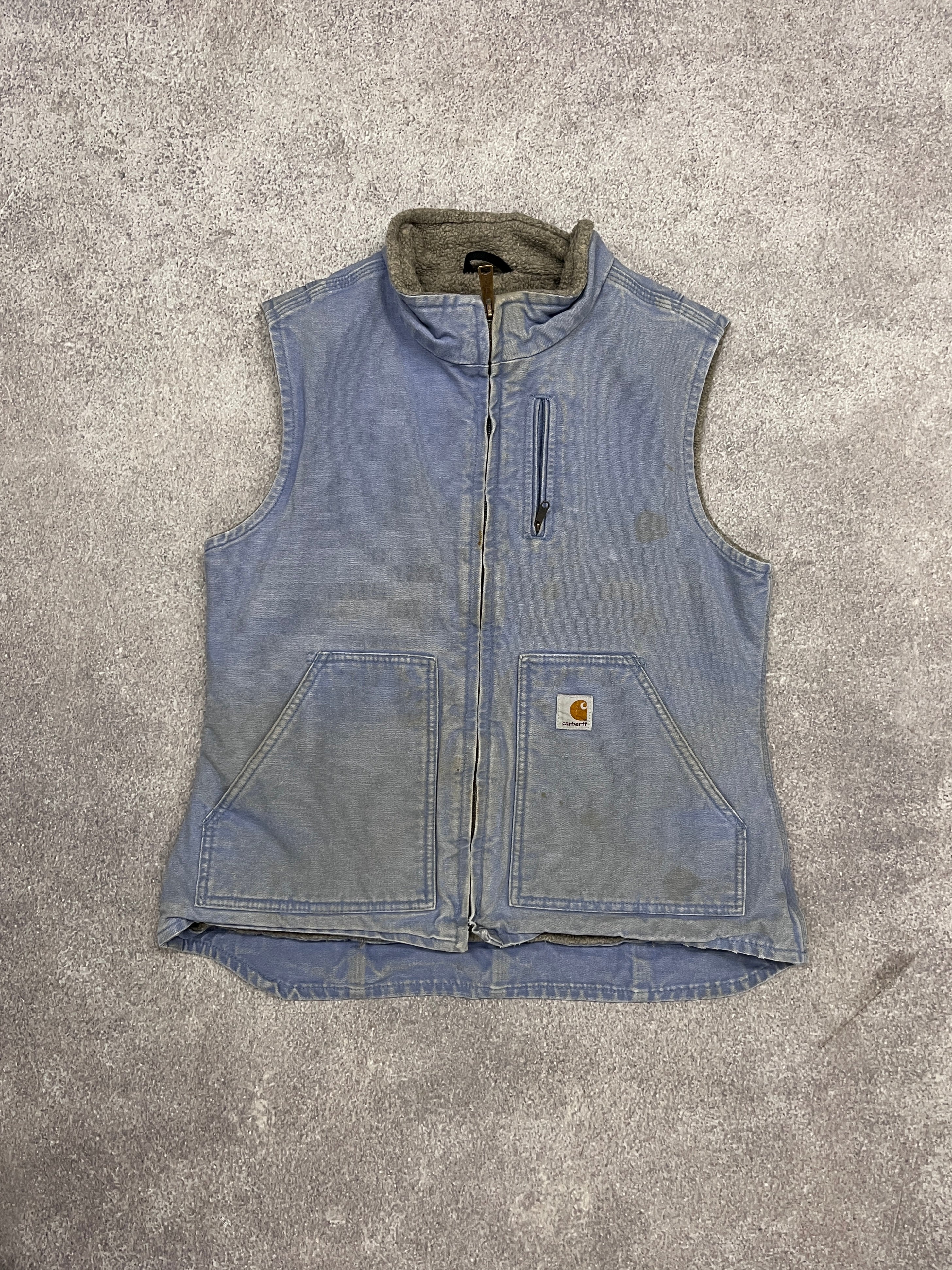 Vintage Carhartt Workwear Vest Blue // Small - RHAGHOUSE VINTAGE