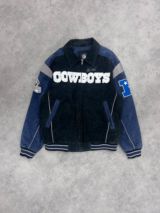 Vintage NFL Cowboys Varsity Jacket Blue // X-Large - RHAGHOUSE VINTAGE