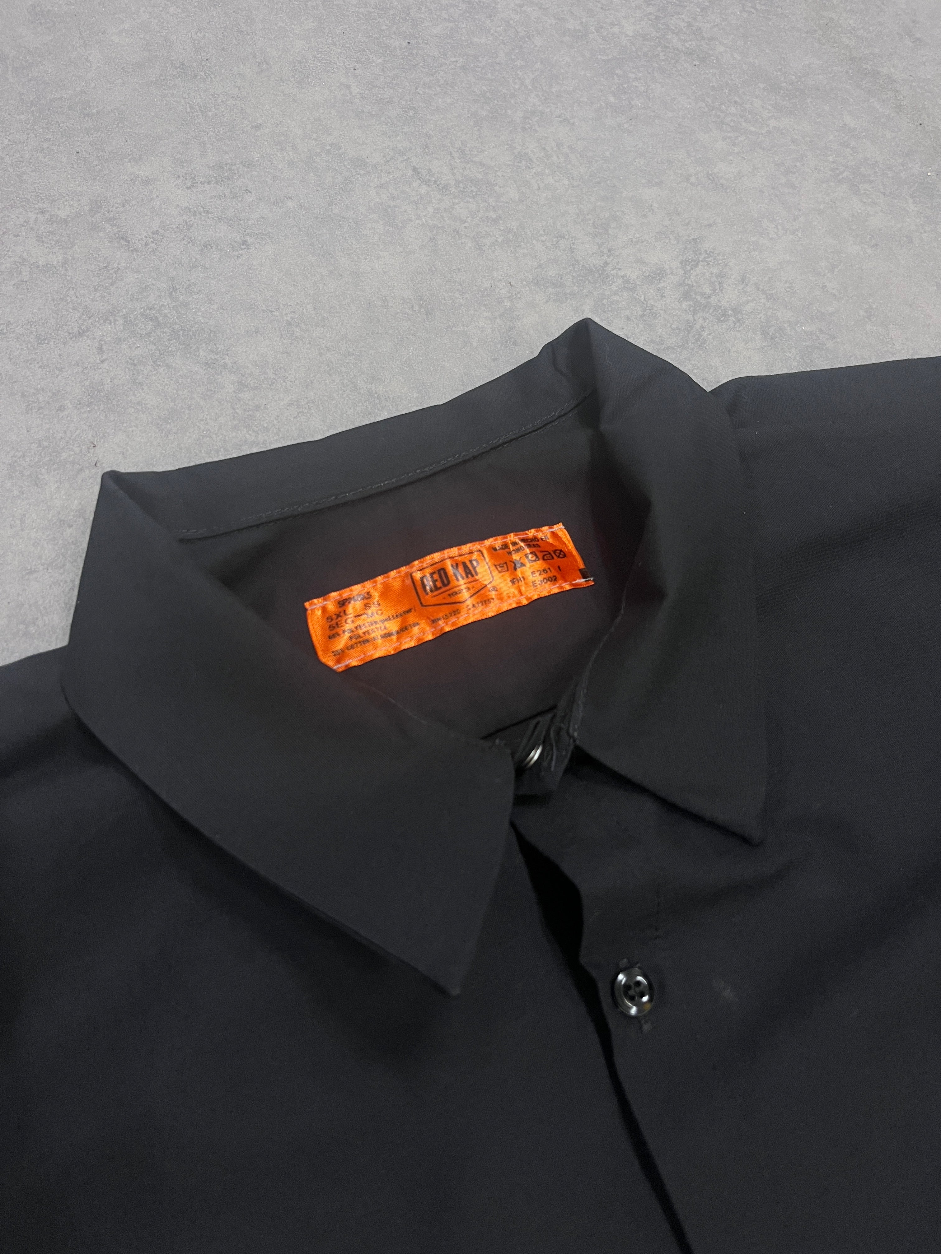 Vintage Workwear Shirt Black // 3X-Large