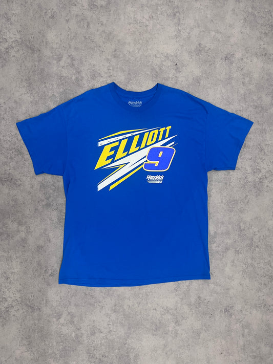 Vintage "Chase Elliott" Racing T Shirt Blue // X-Large