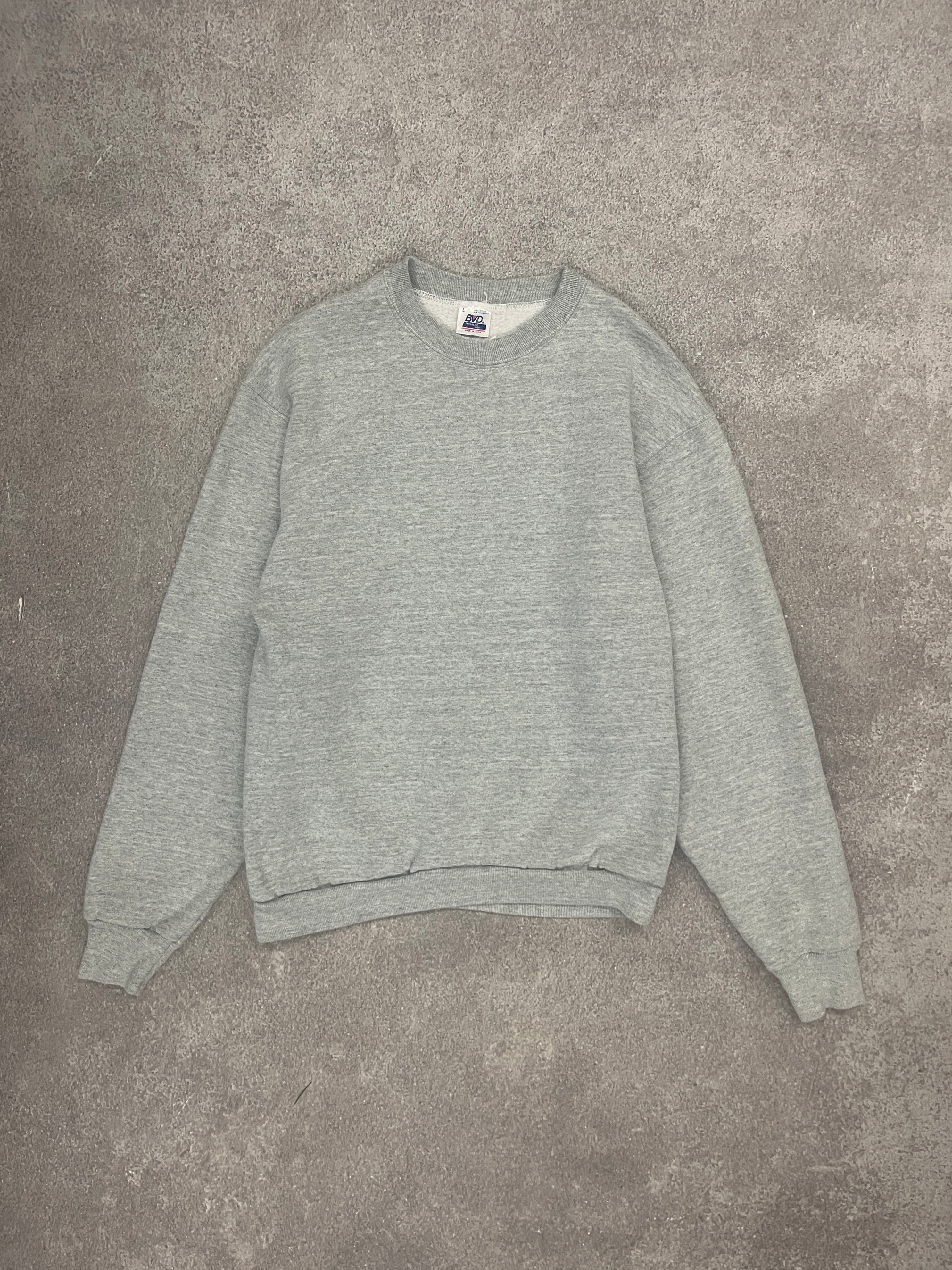 Vintage Blank Sweater Grey // Small - RHAGHOUSE VINTAGE