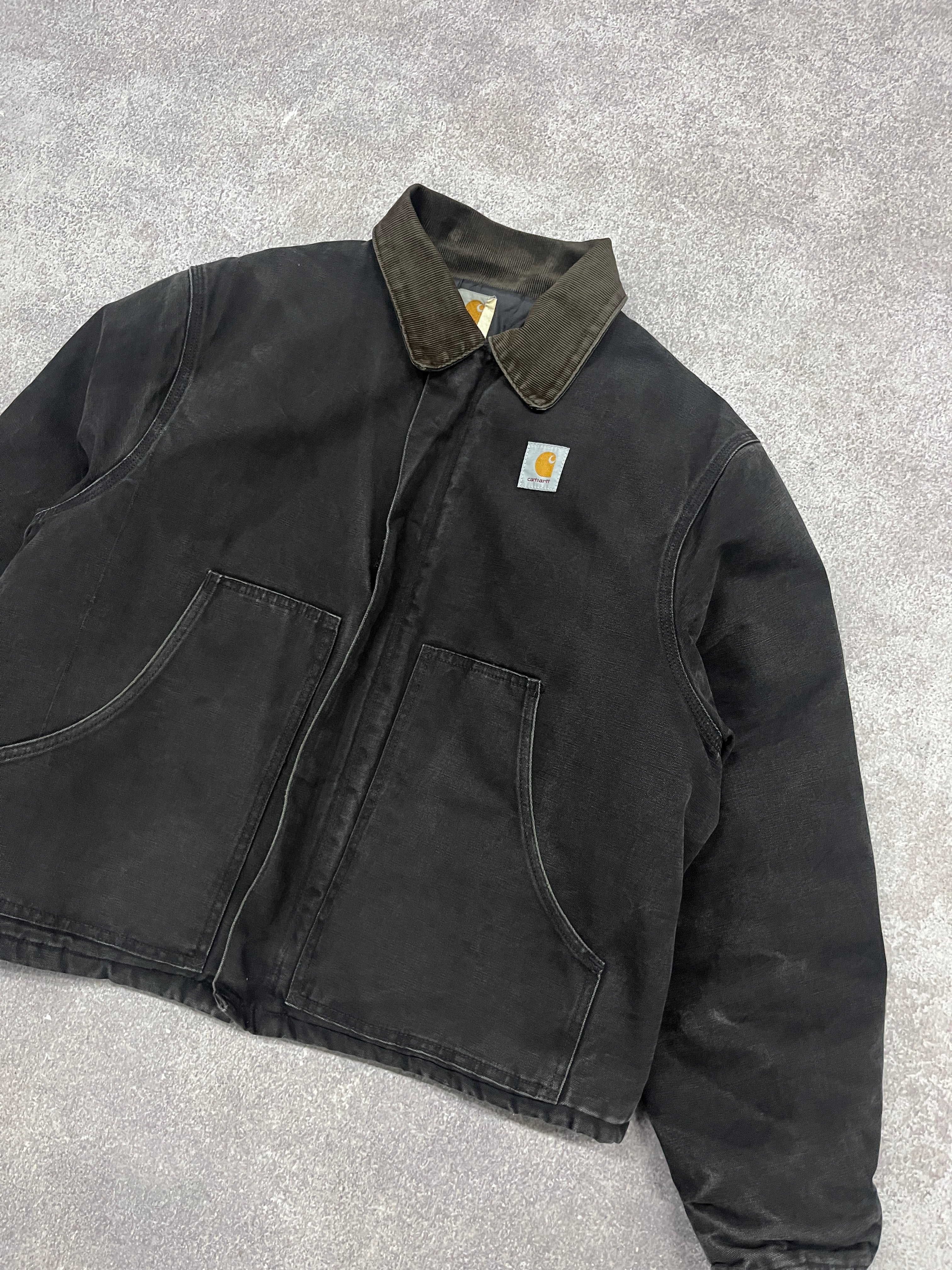 Vintage Carhartt Workwear Jacket Grey // Large (Boxy) - RHAGHOUSE VINTAGE
