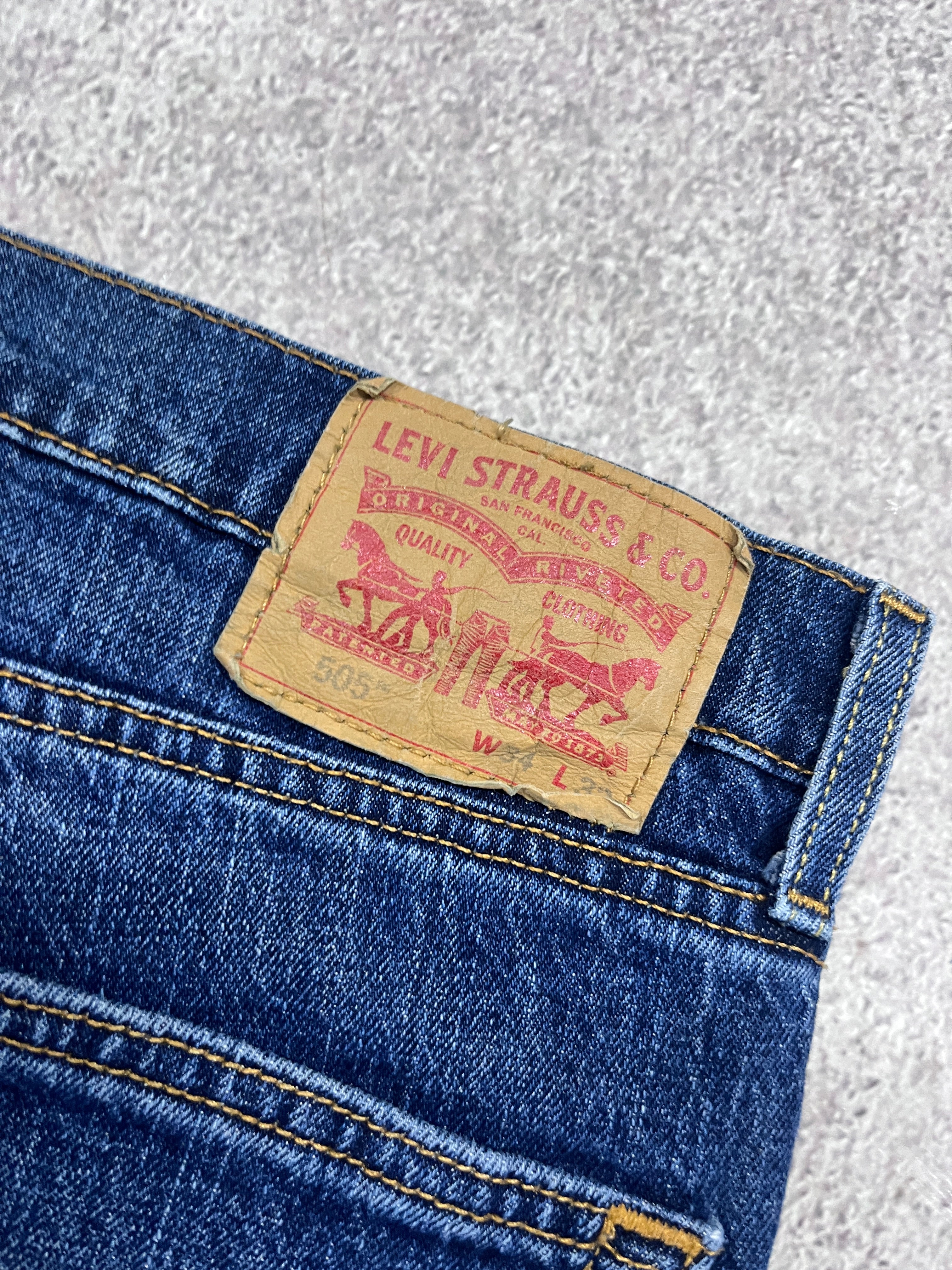 Vintage Levi 505 Denim Jeans Blue // W00 L00 - RHAGHOUSE VINTAGE