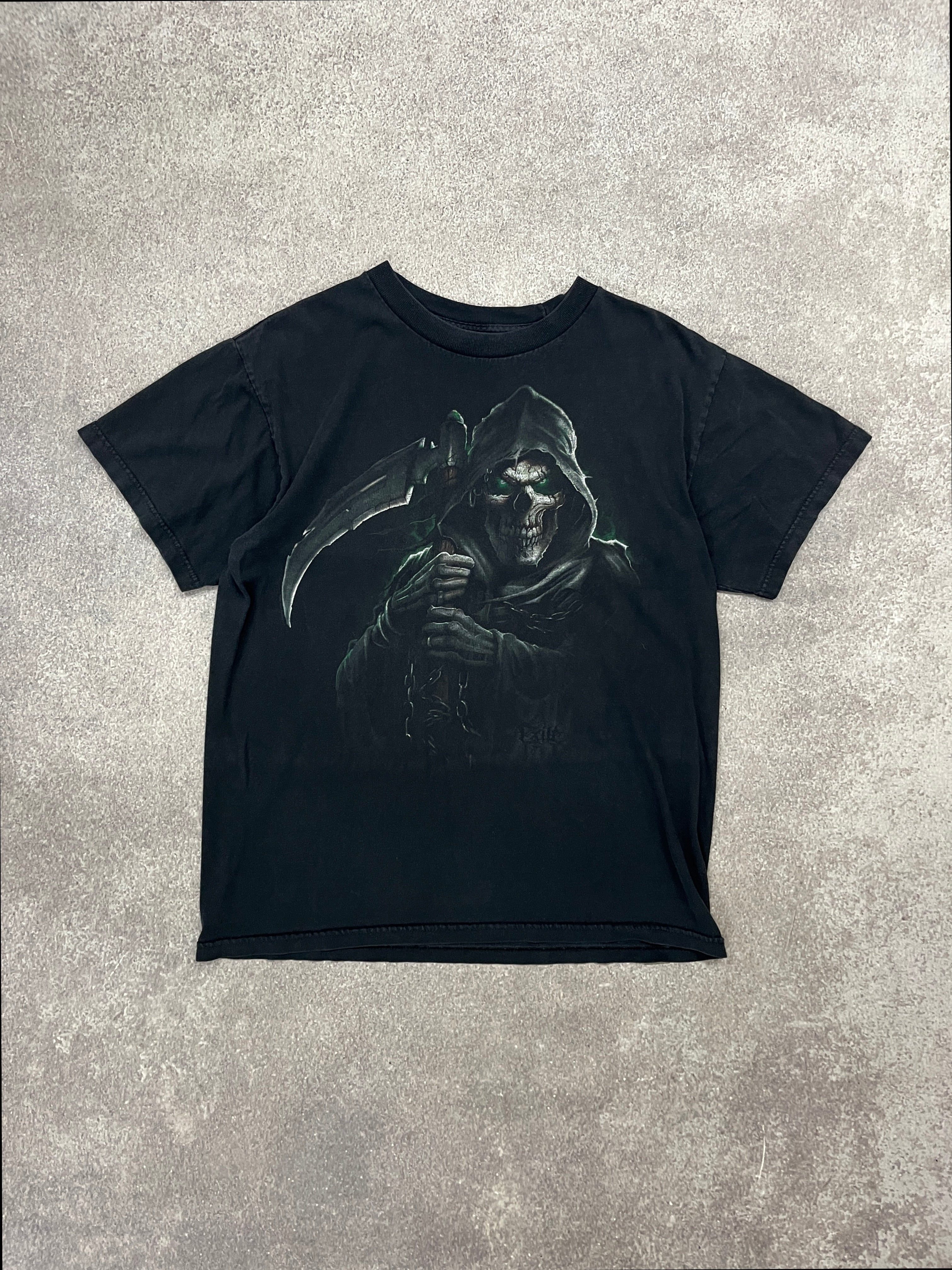 Vintage Grim Reaper TShirt Black // Medium - RHAGHOUSE VINTAGE