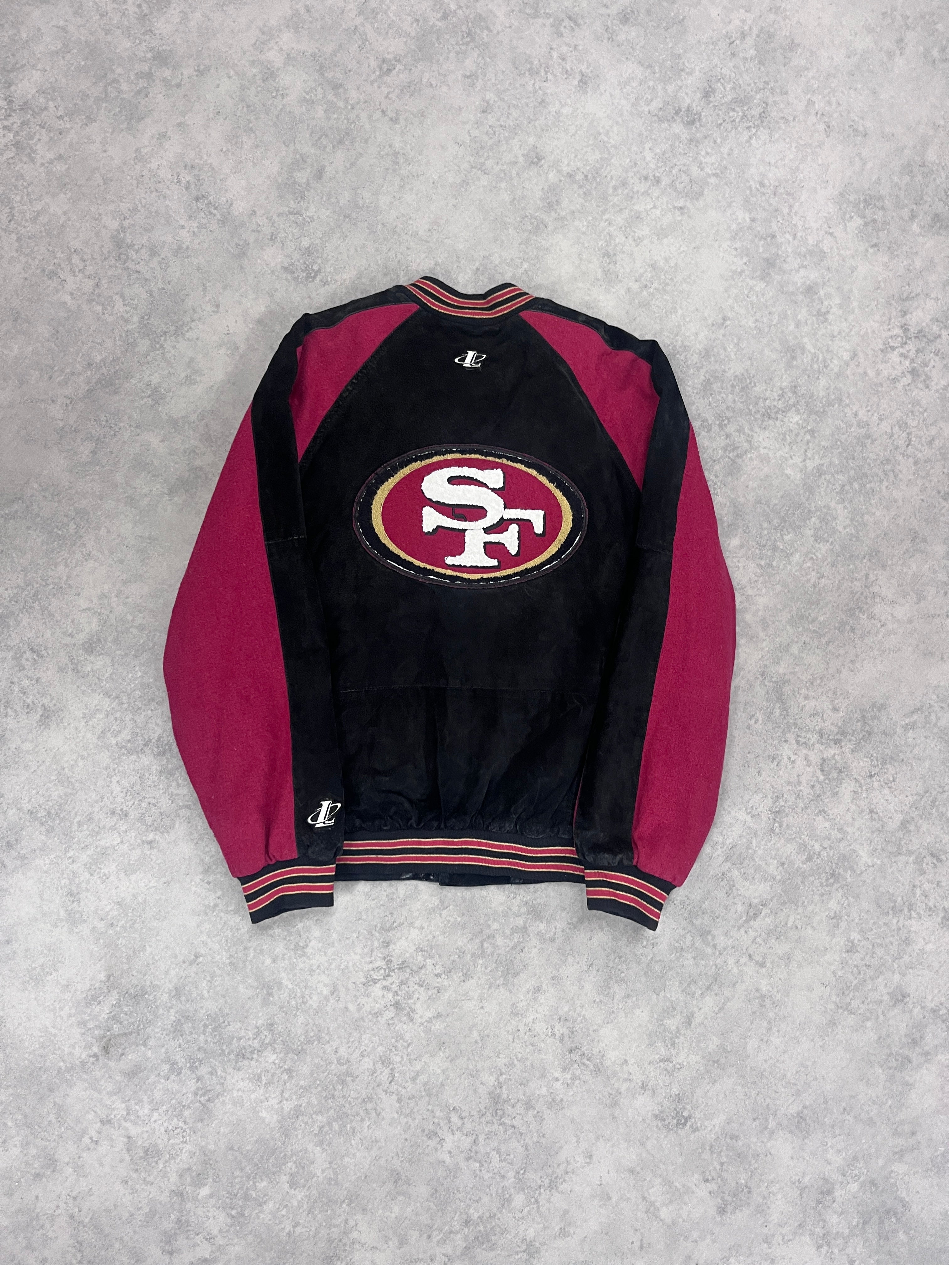 Vintage NFL 49ers Varsity Jacket Red // Large - RHAGHOUSE VINTAGE