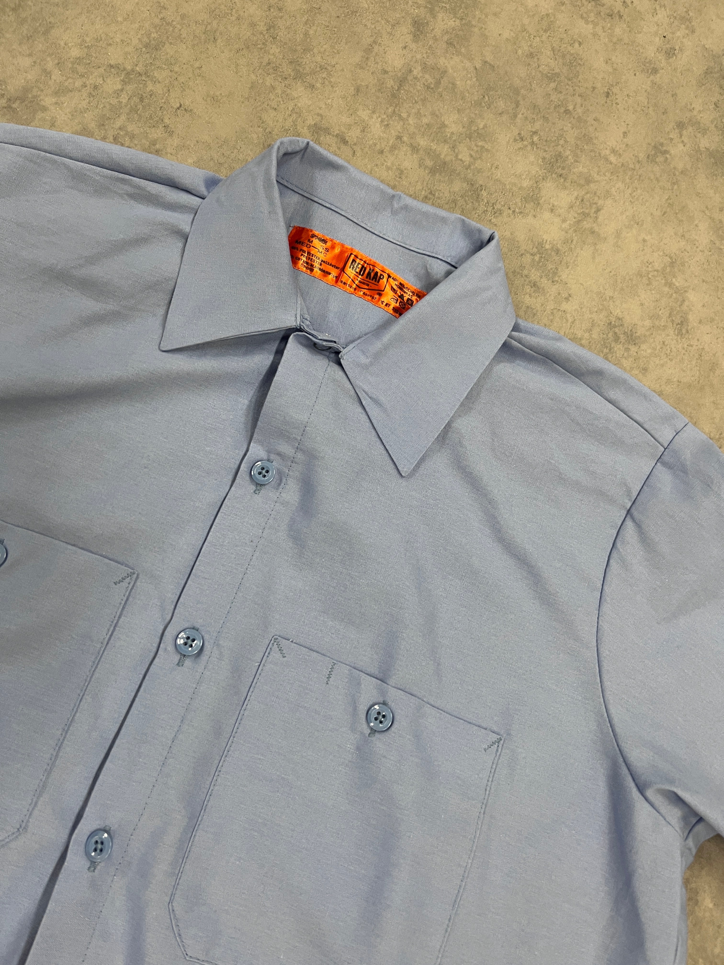 Vintage Workwear Shirt Blue // Medium