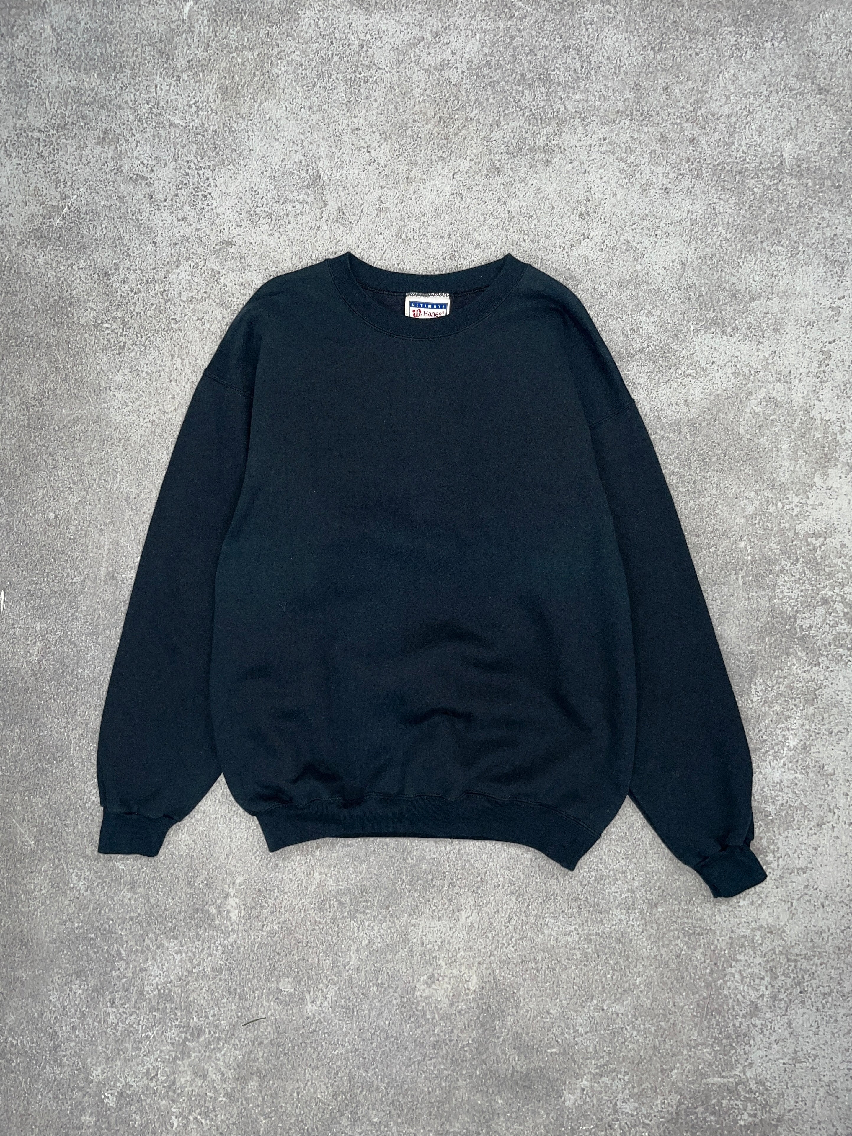 Vintage Blank Sweater Black // Medium - RHAGHOUSE VINTAGE
