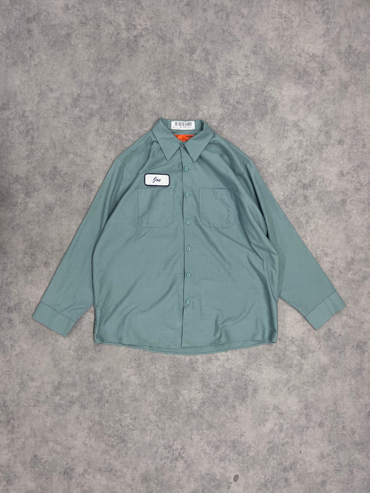 Vintage "Joe" Workwear Shirt Green // X-Large