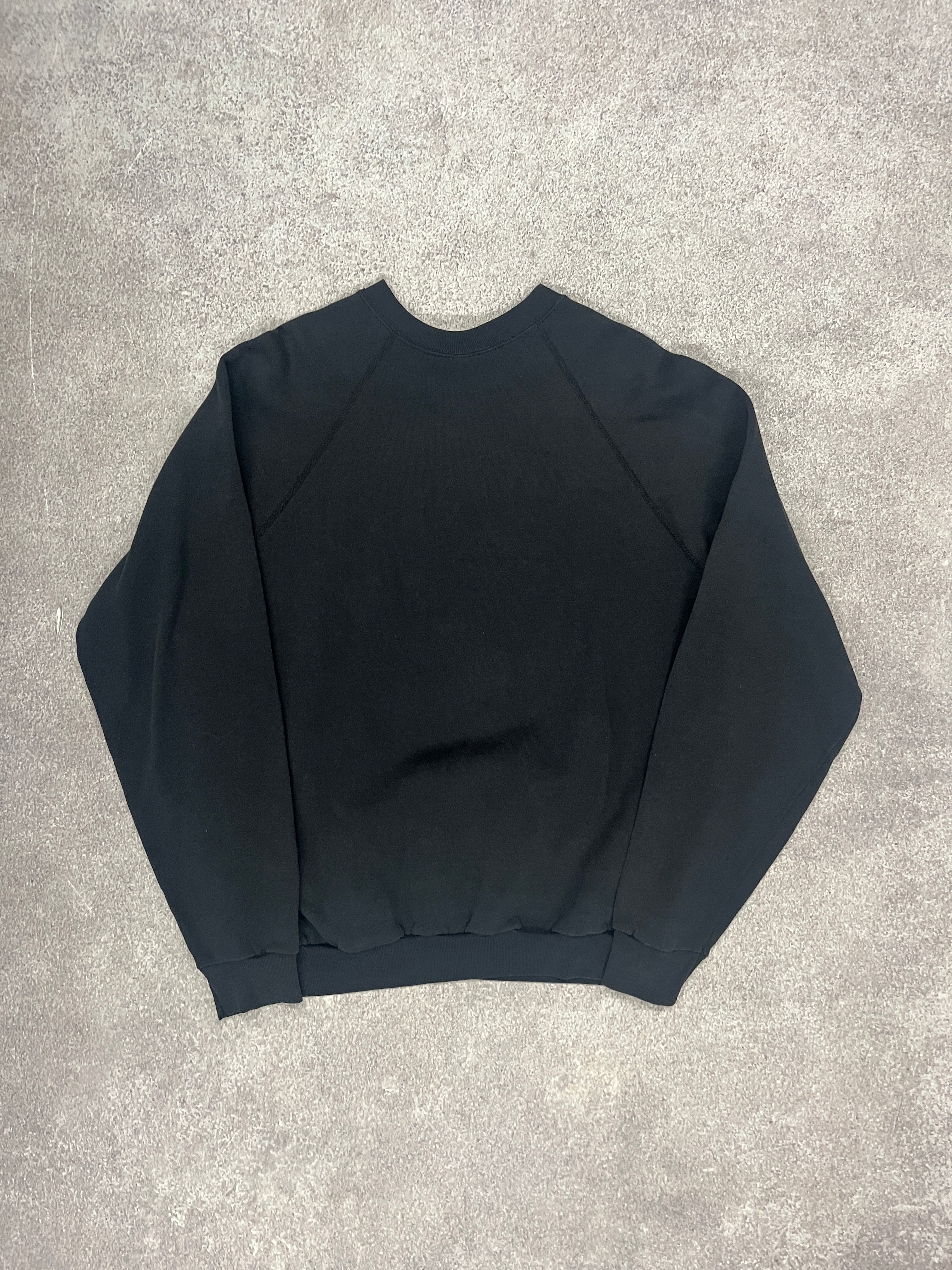 Vintage Russell Blank Sweater Black // Medium - RHAGHOUSE VINTAGE
