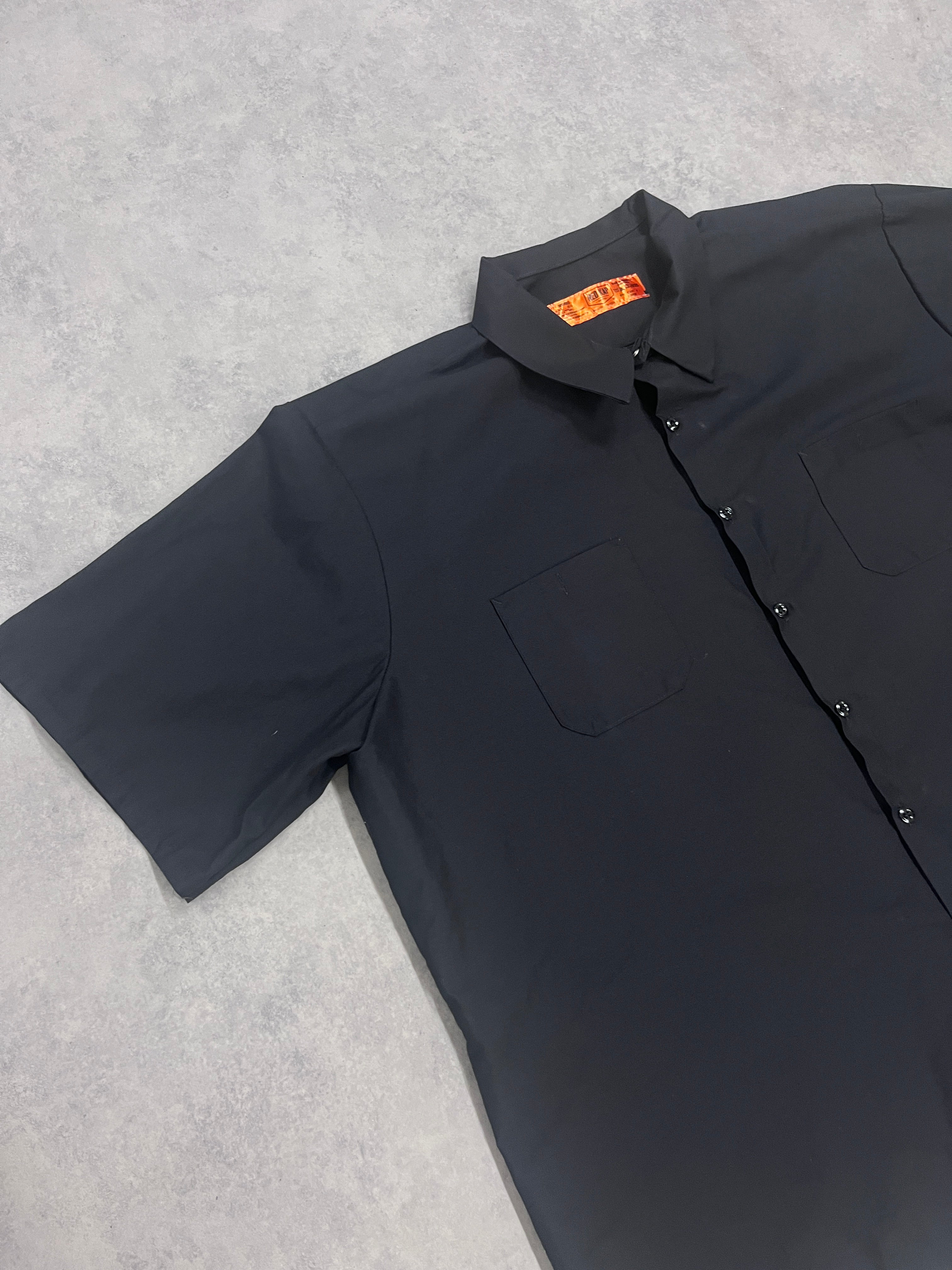 Vintage Workwear Shirt Black // 3X-Large