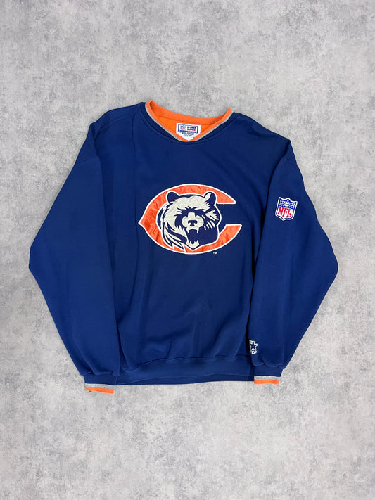 Vintage NFL Chicago Bears Sweater Blue // X-Large