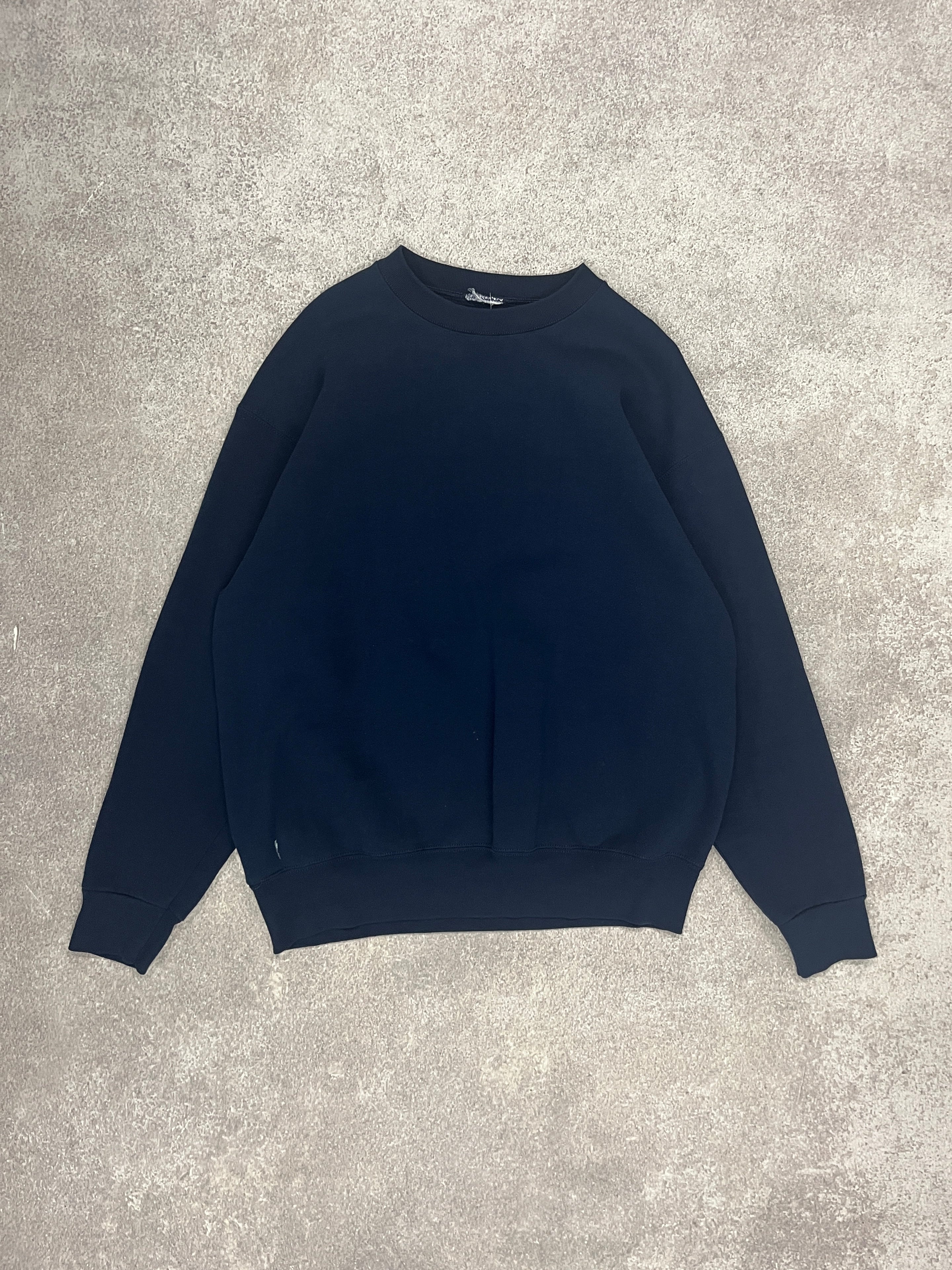 Vintage Blank Sweater Blue // X-Large - RHAGHOUSE VINTAGE