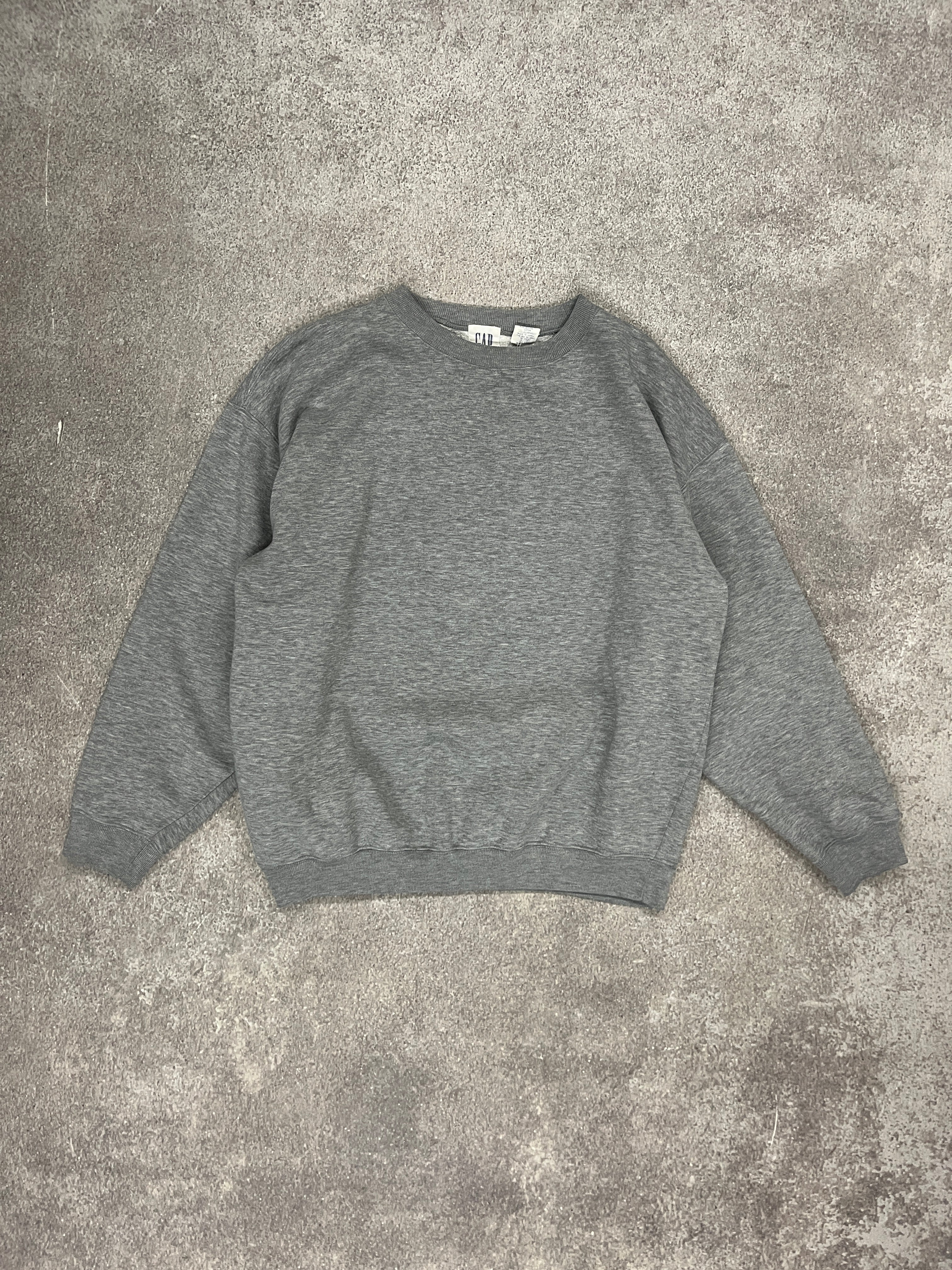 Vintage GAP Blank Sweater Grey // Medium - RHAGHOUSE VINTAGE