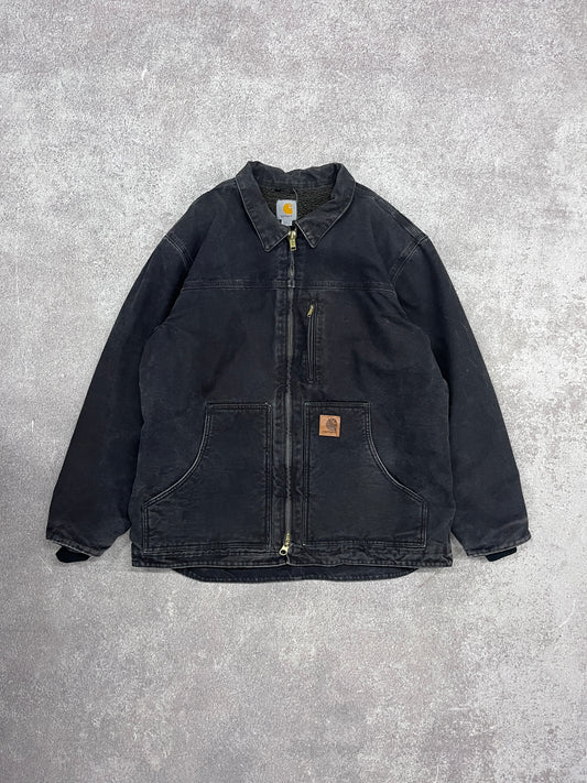 Vintage Carhartt Chore Jacket Black // Large - RHAGHOUSE VINTAGE