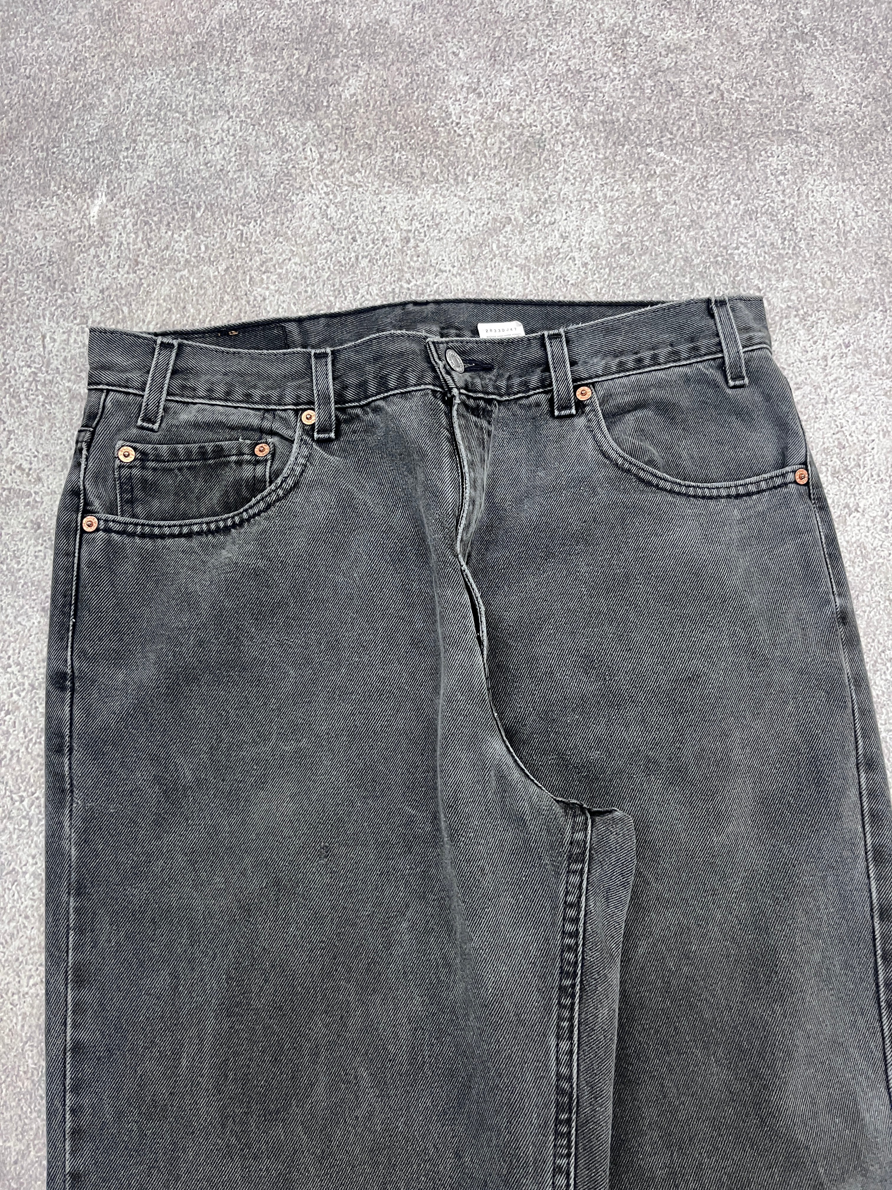 Vintage Levi Denim Jeans Grey // W36 L34 - RHAGHOUSE VINTAGE