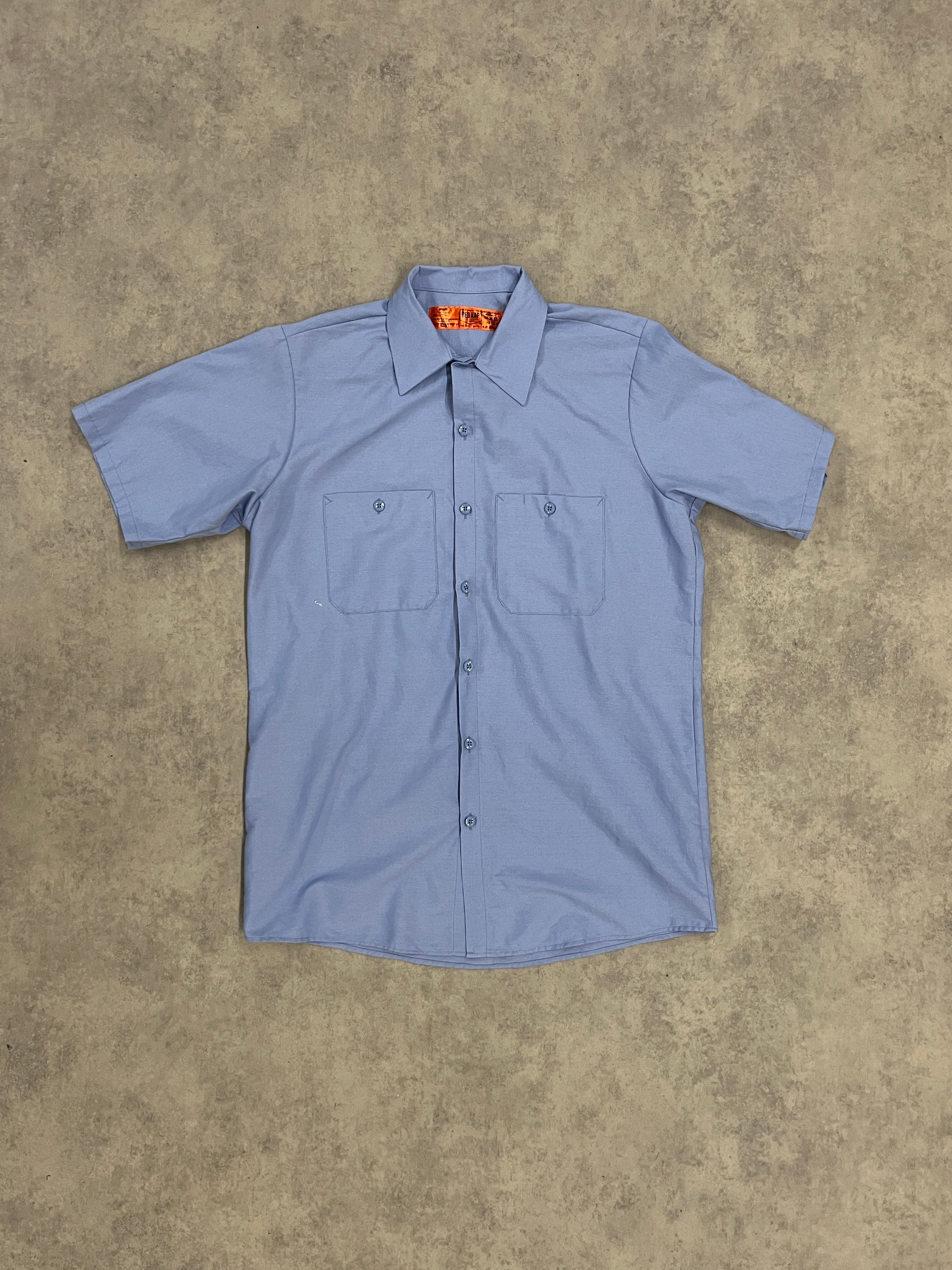 Vintage Workwear Shirt Blue // Medium