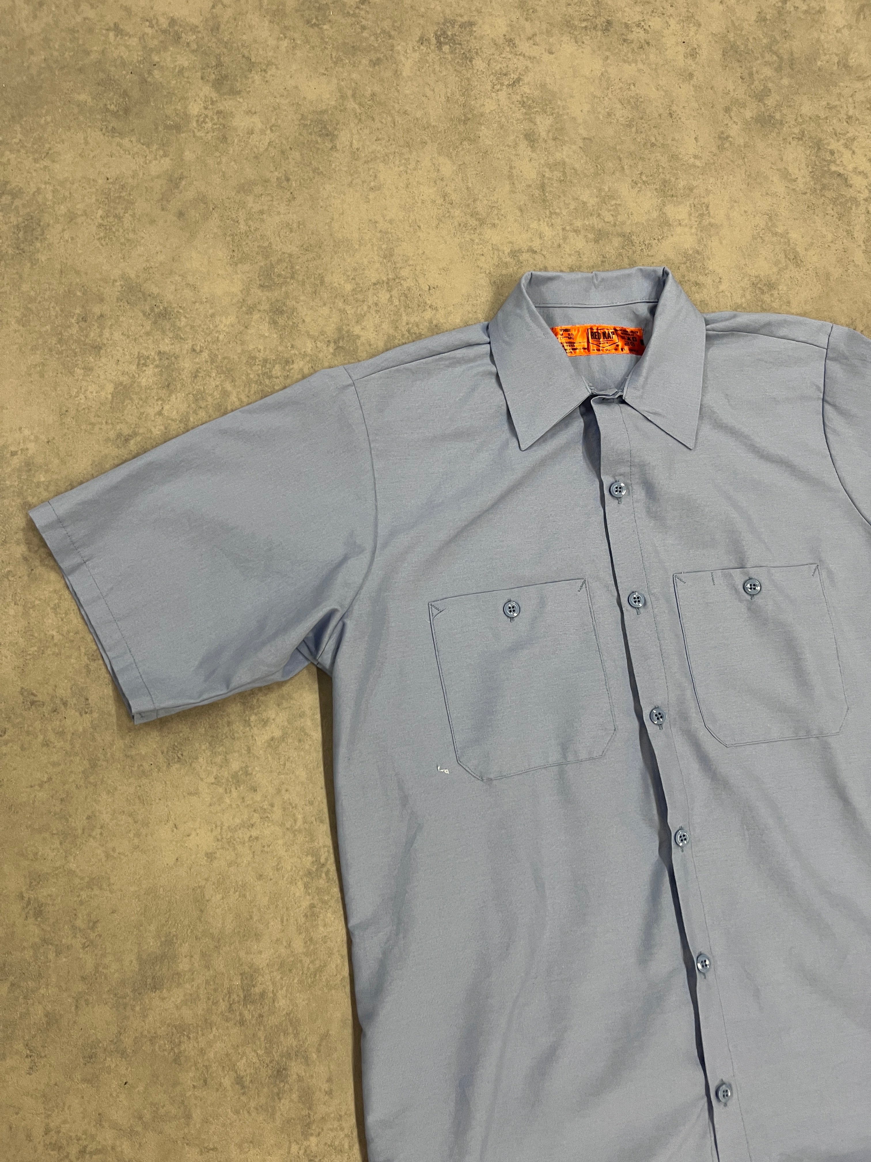 Vintage Workwear Shirt Blue // Medium