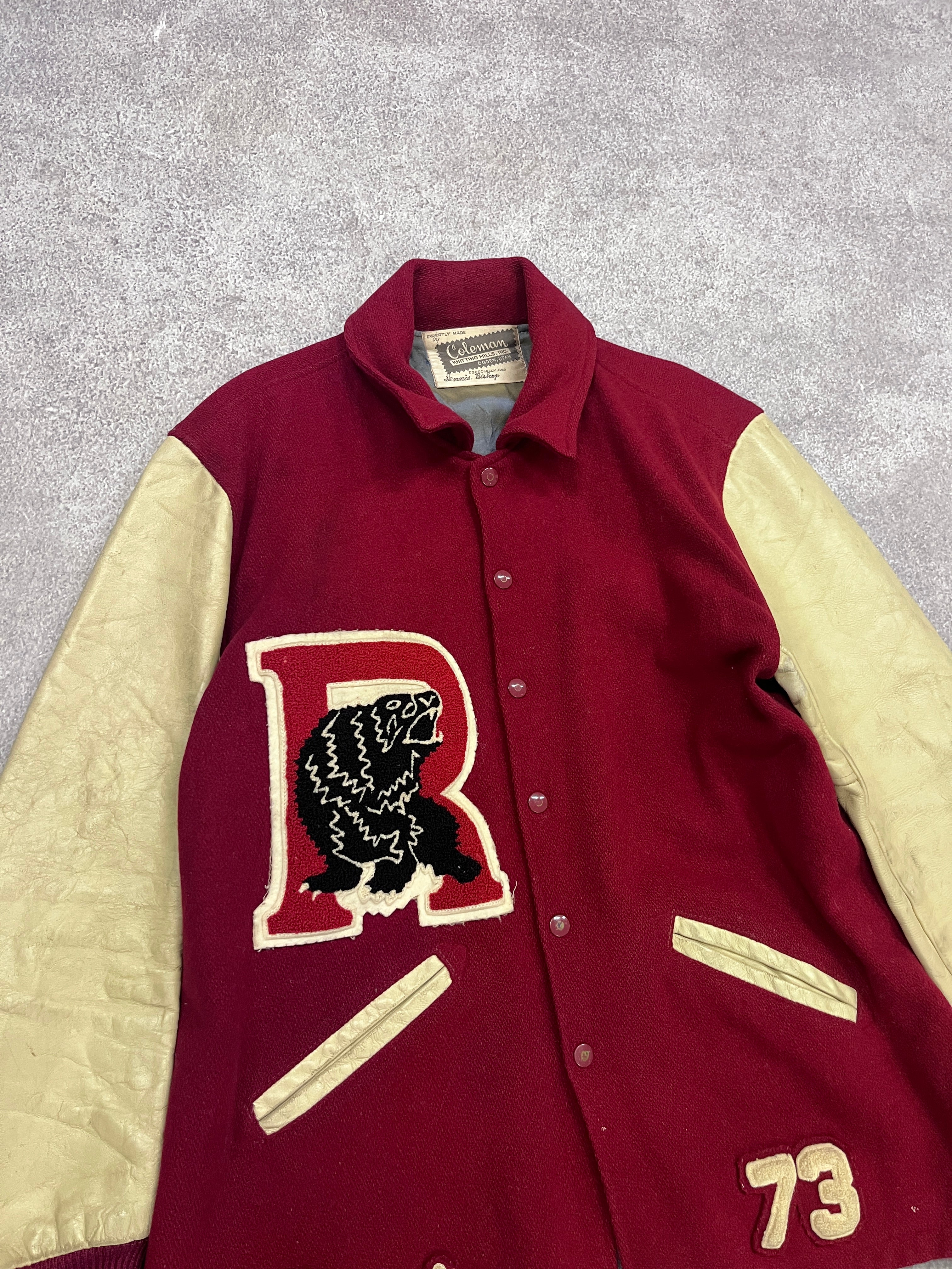 Vintage Varsity Jacket Red // Medium - RHAGHOUSE VINTAGE