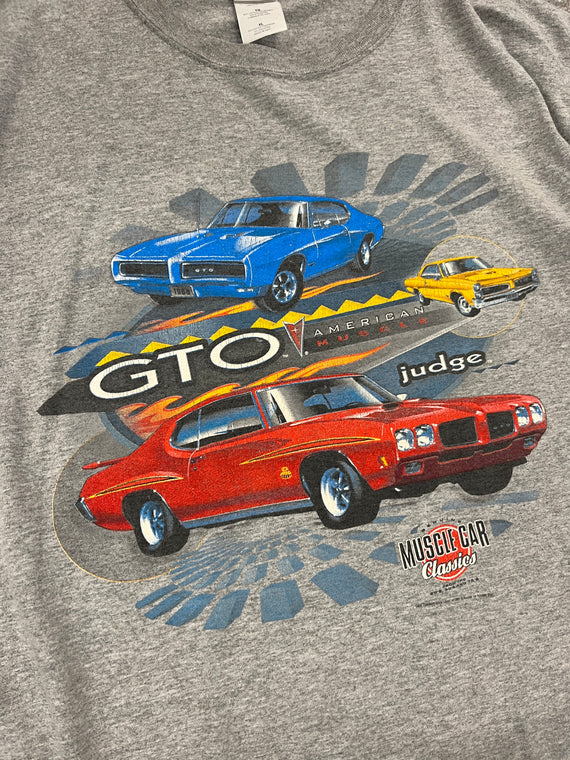 Vintage Muscle Car TShirt Grey // Large - RHAGHOUSE VINTAGE