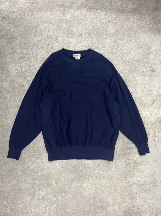 Vintage Blank Sweater Blue // 2X-Large - RHAGHOUSE VINTAGE