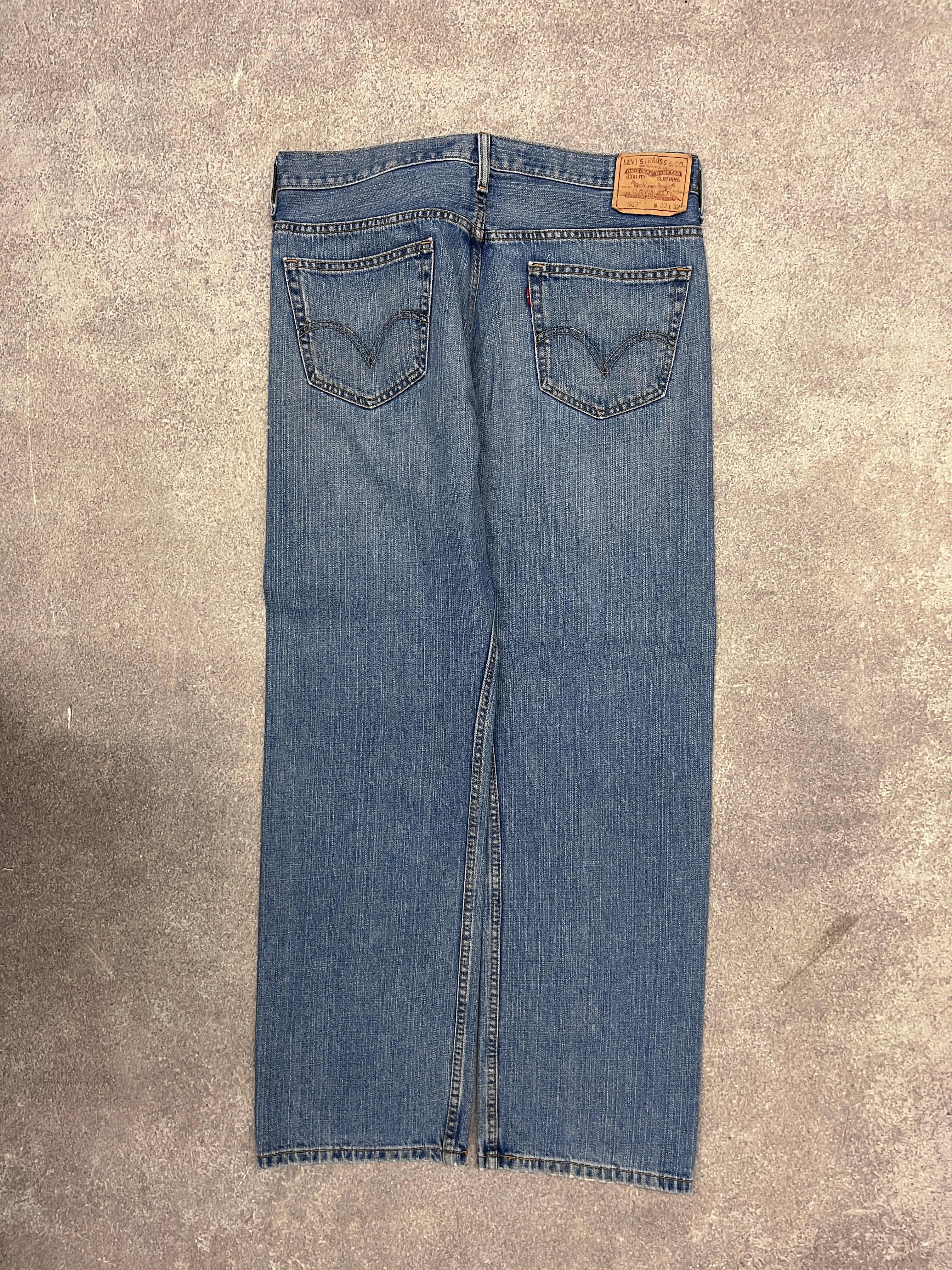 Vintage Levi 569 Denim Jeans Blue // W33 L32 - RHAGHOUSE VINTAGE