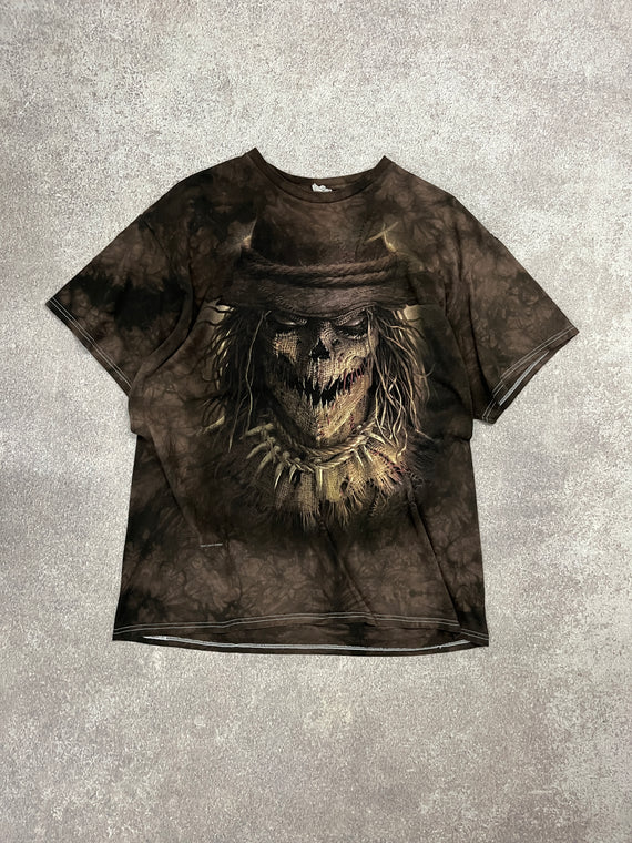 Vintage Scarecrow TShirt Brown Tie Dye // Large - RHAGHOUSE VINTAGE