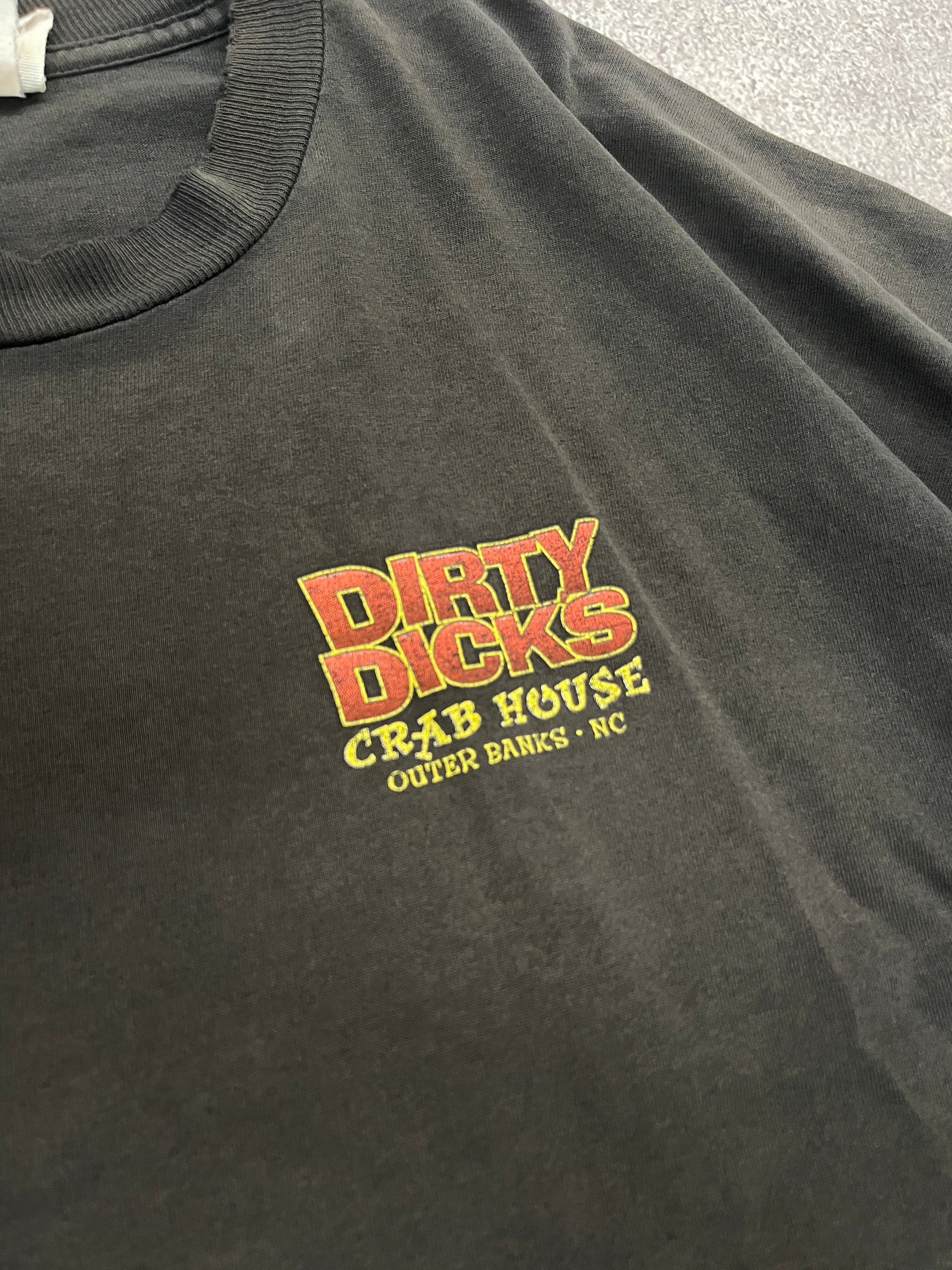 Dirty Dicks Crab House TShirt Black // X-Large - RHAGHOUSE VINTAGE