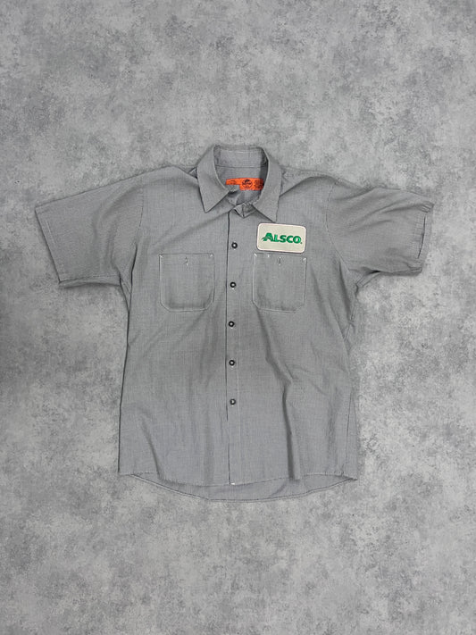 Vintage "Alsco" Red Kap Workwear Shirt Gray // Large