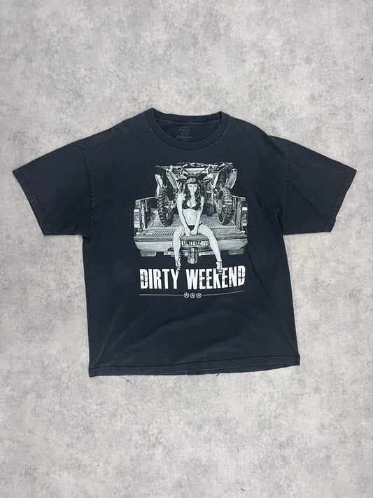 Vintage "Dirty Weekend" T Shirt Black // X-Large