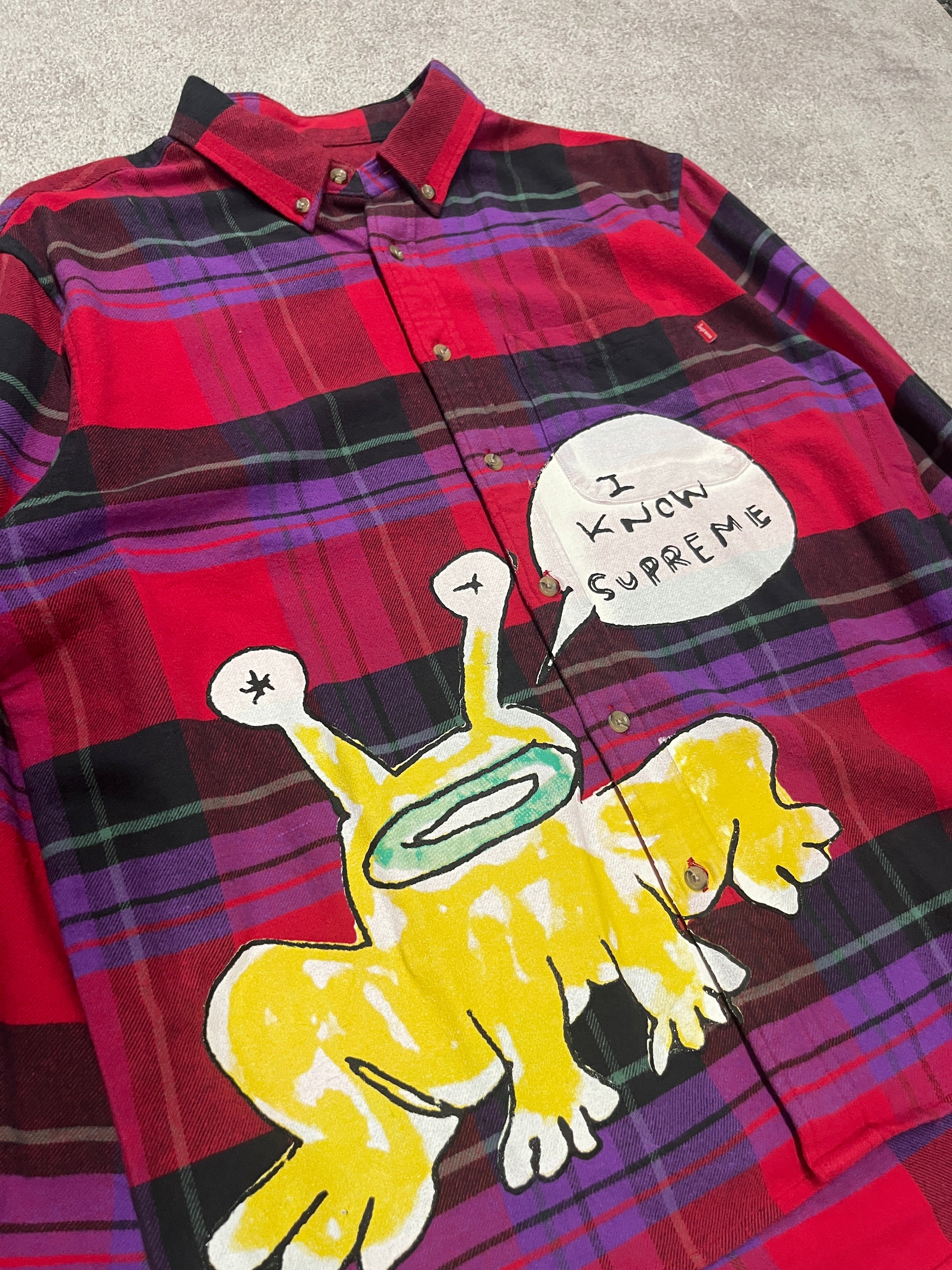 Supreme Frog Flannel Shirt Multicolor // Small - RHAGHOUSE VINTAGE