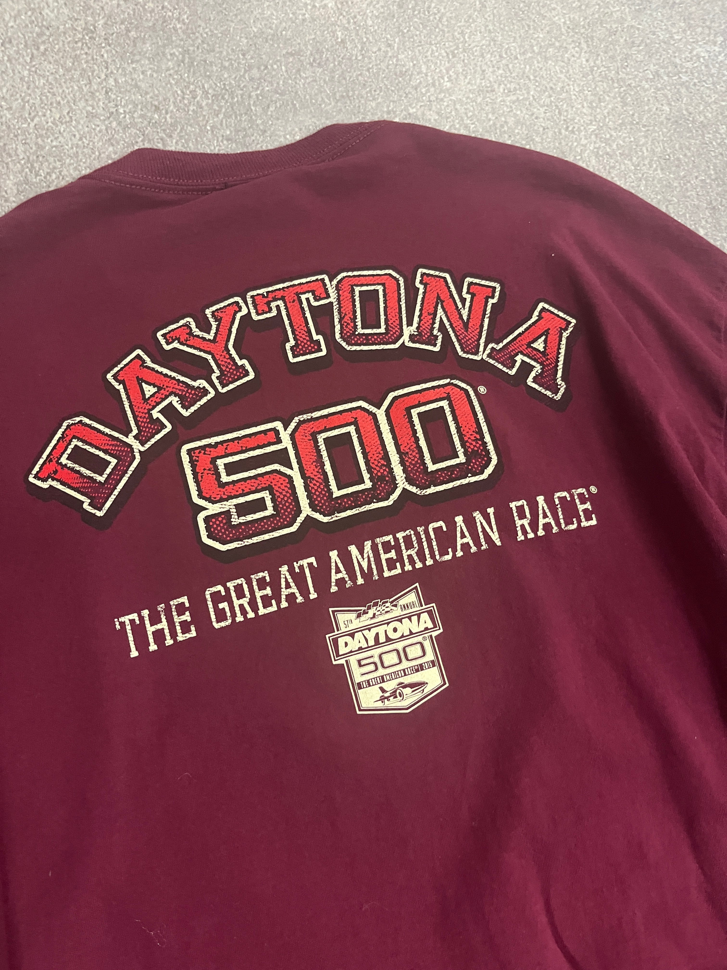 Vintage Daytona 500 Nascar Longsleeve Red // Large - RHAGHOUSE VINTAGE