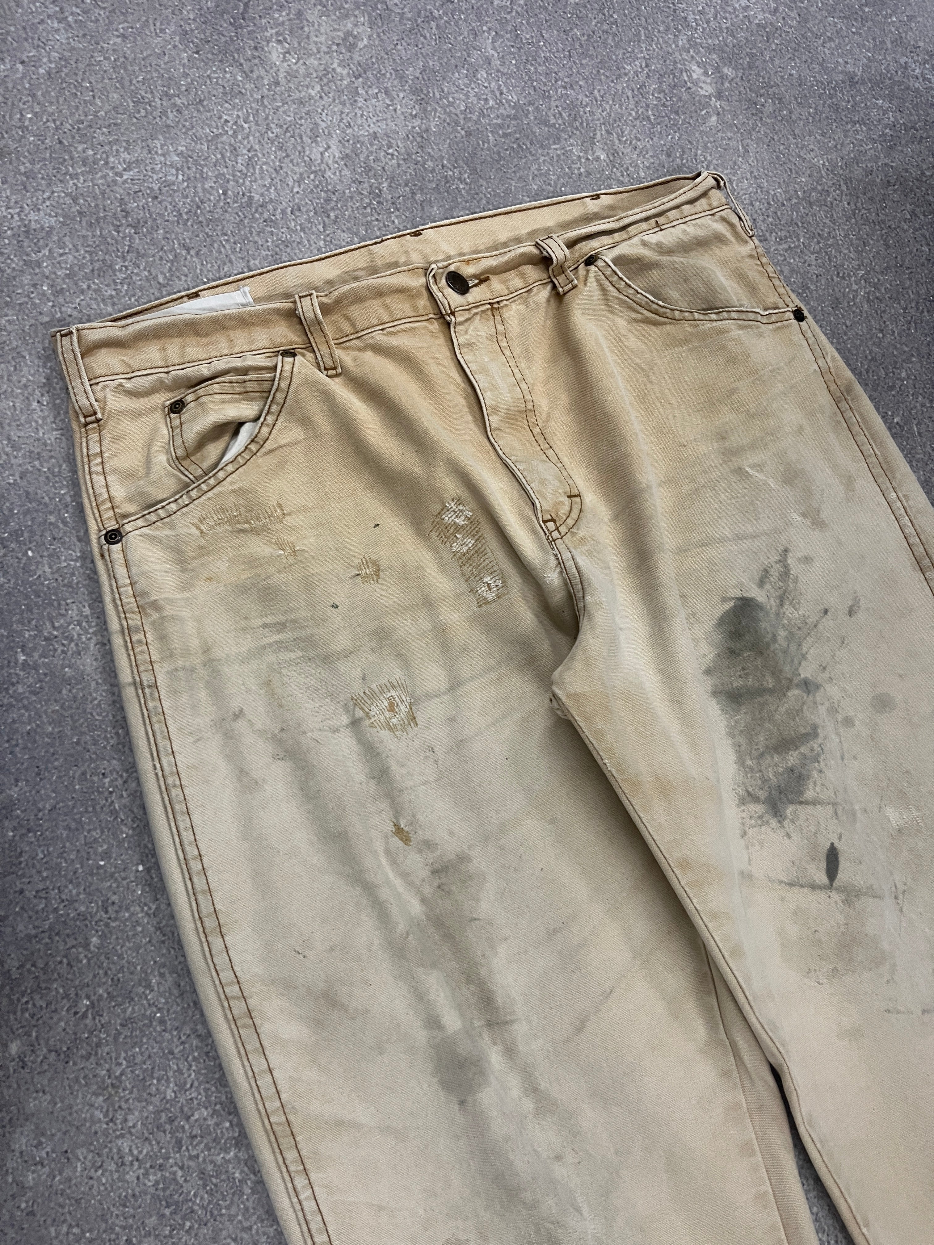 Vintage Dickies Pants Beige // W33 L29 - RHAGHOUSE VINTAGE