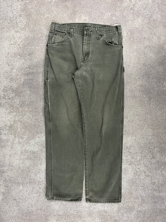 Vintage Dickies Carpenter Pants Green // W32 L31 - RHAGHOUSE VINTAGE