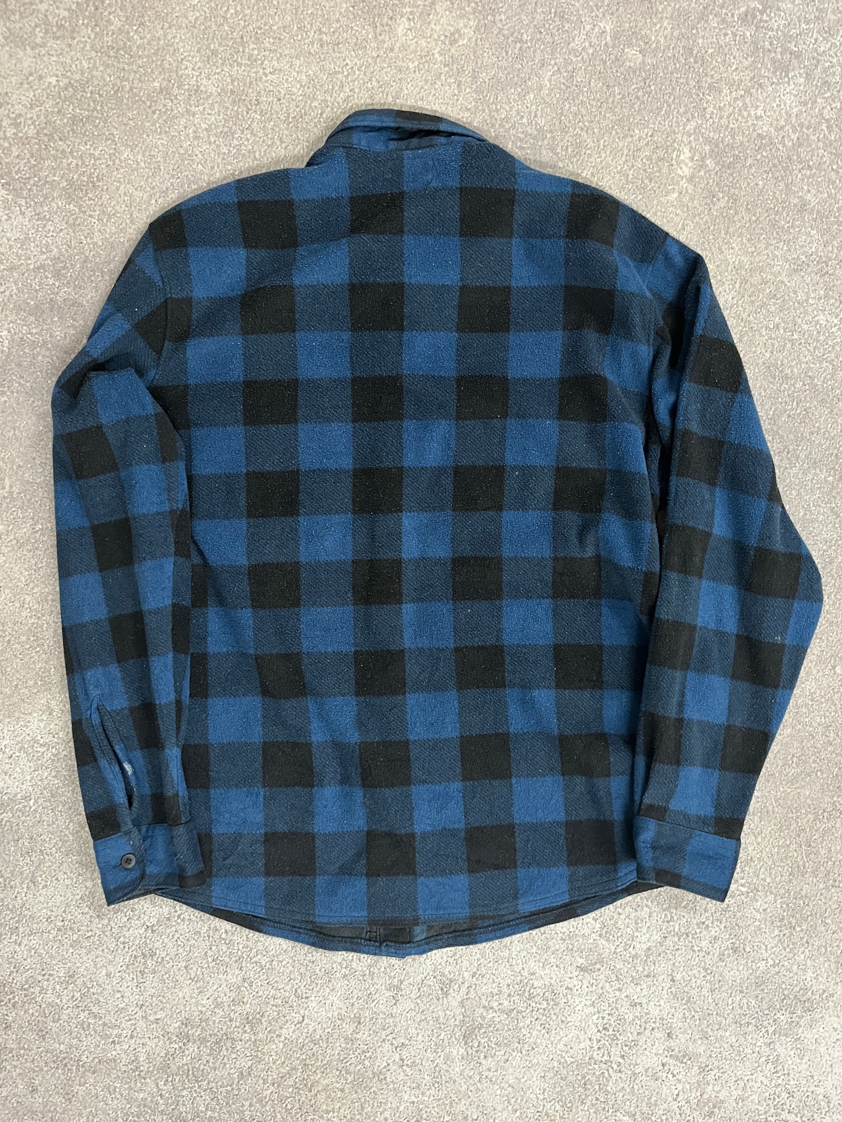 Vintage Wrangler Fleece Shirt Blue // Small - RHAGHOUSE VINTAGE