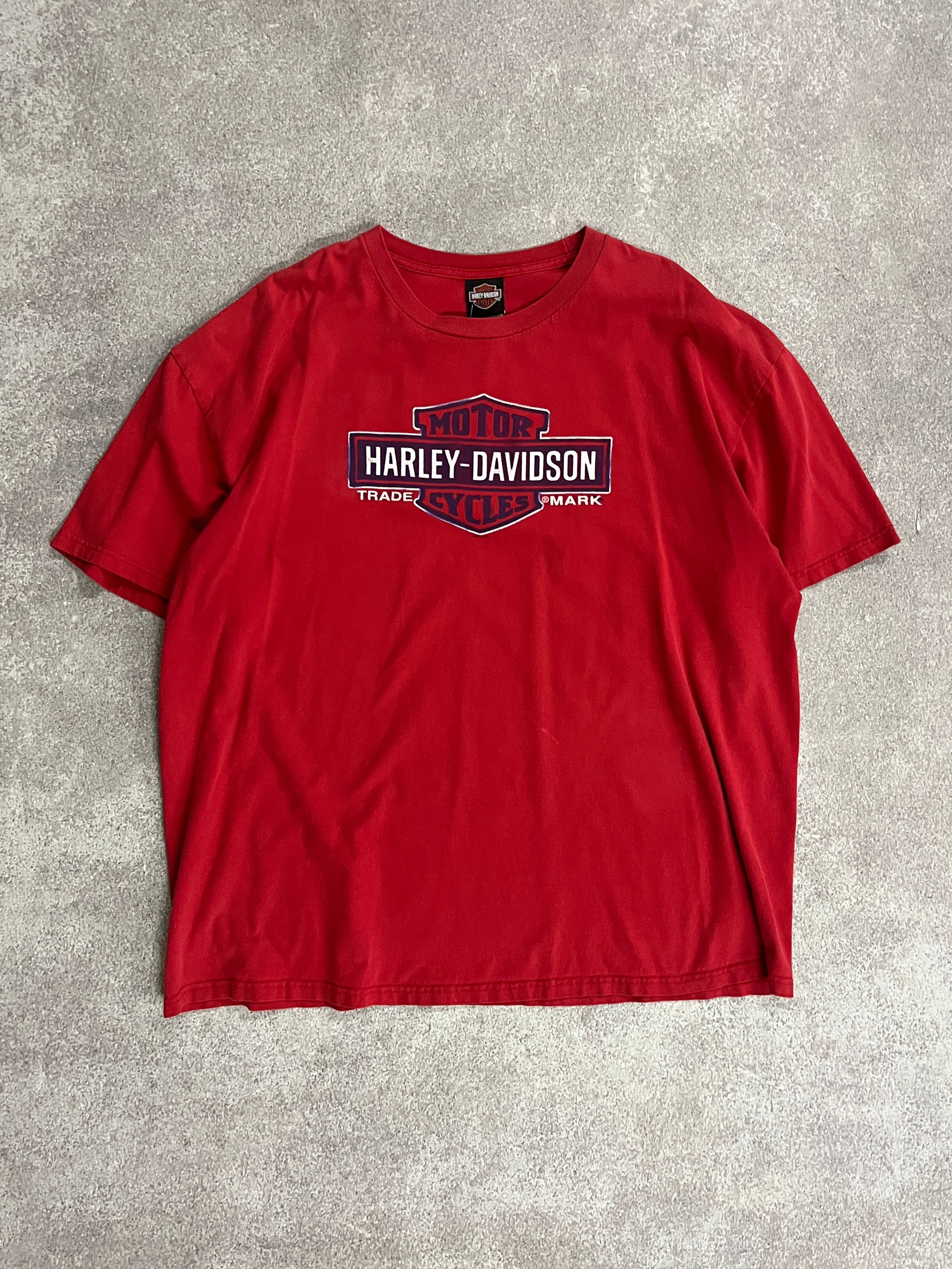 Vintage Harley Davidson T Shirt Red // X-Large - RHAGHOUSE VINTAGE