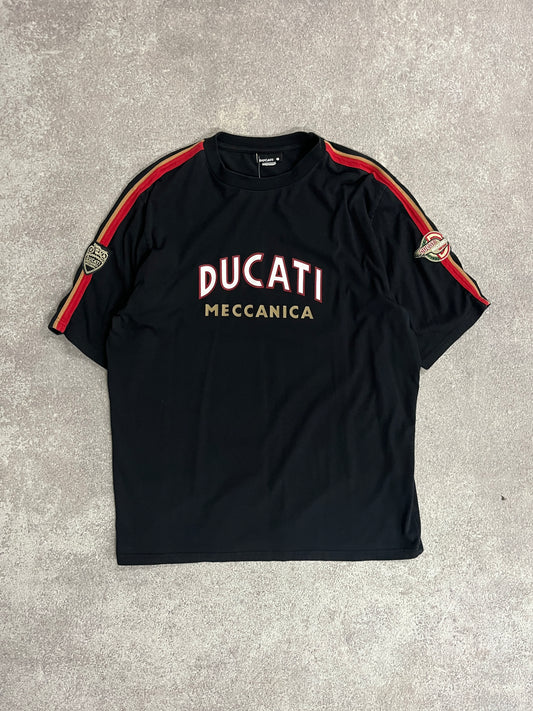 Vintage Ducati Racing Tshirt Black // Large - RHAGHOUSE VINTAGE