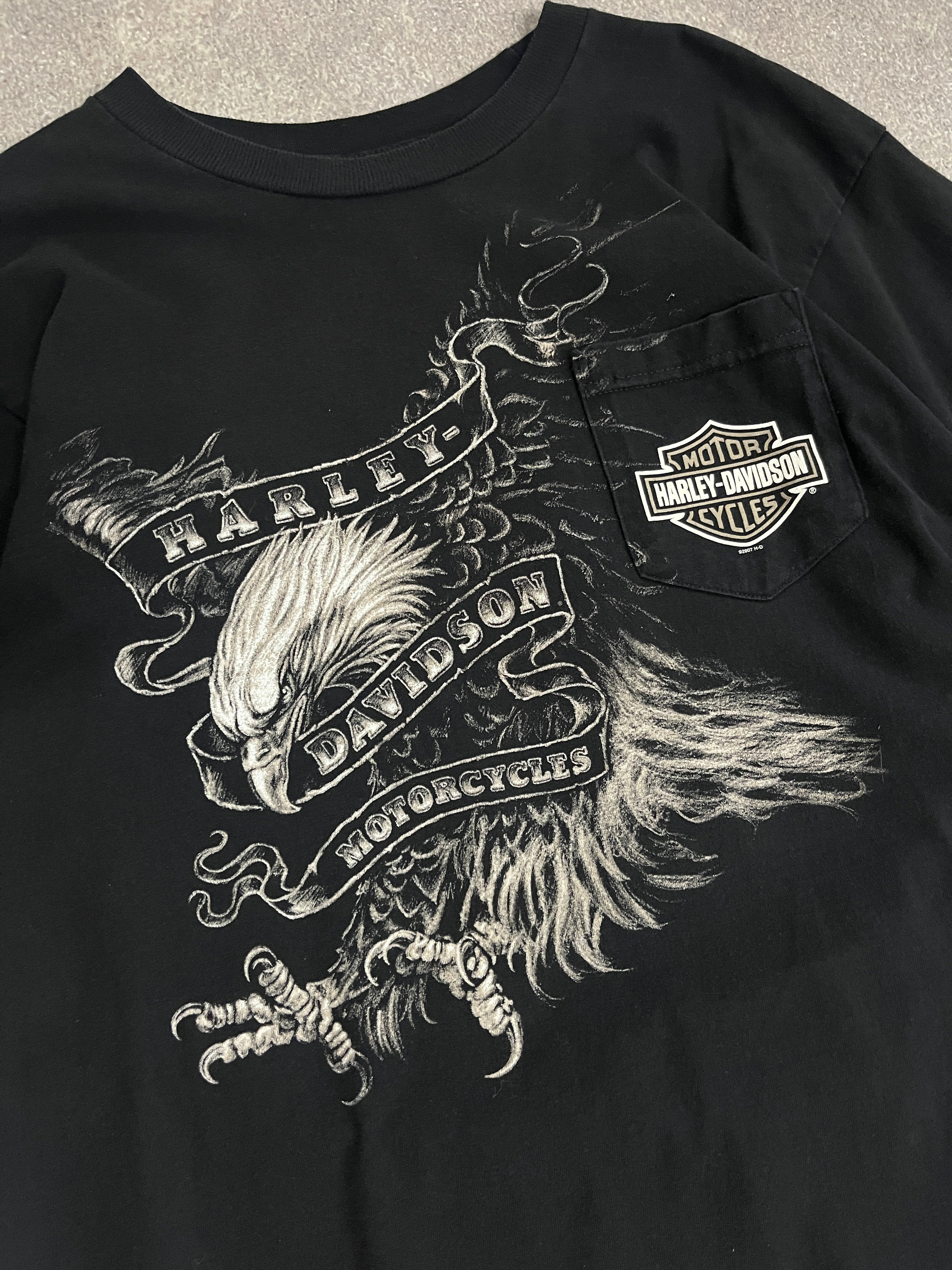 Vintage Harley Davidson T Shirt // Medium - RHAGHOUSE VINTAGE