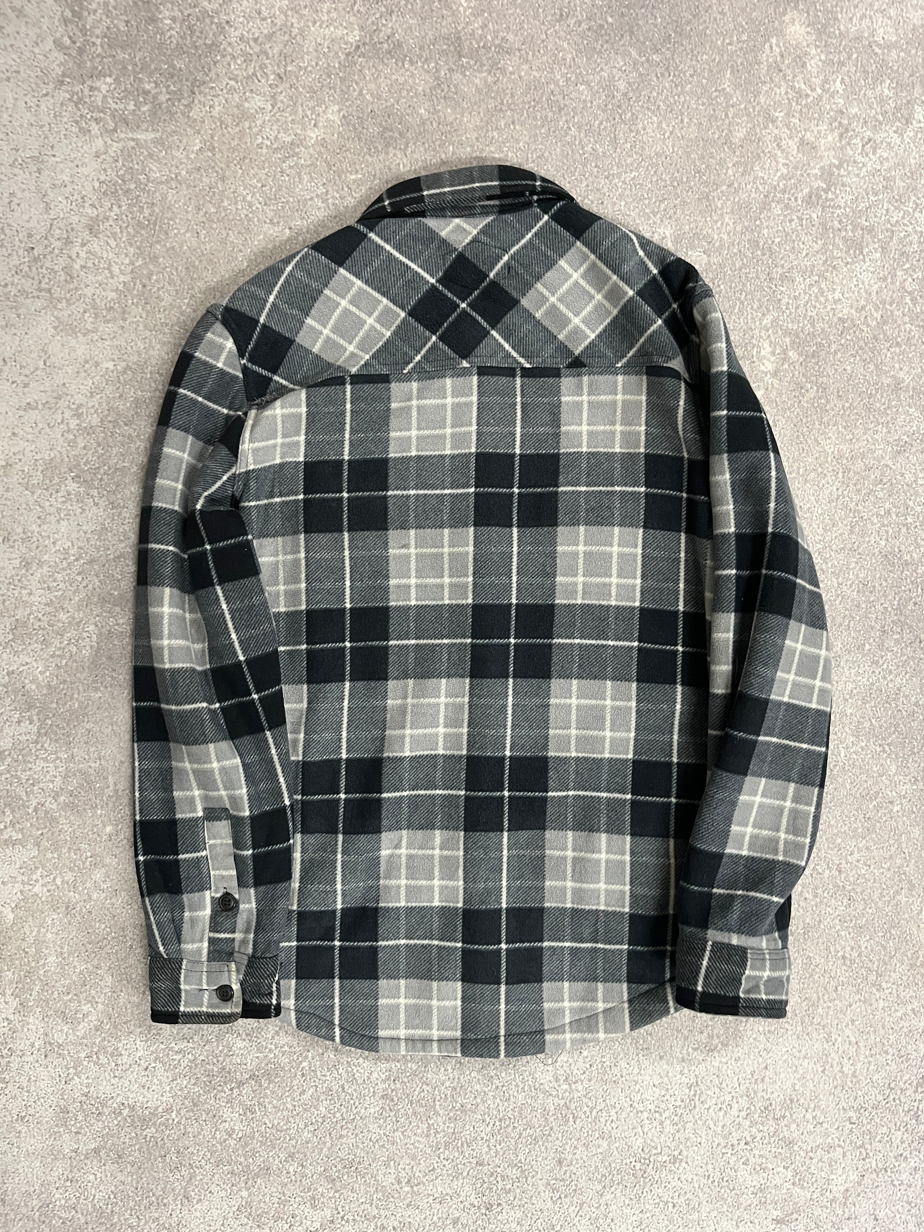 Vintage Lined Fleece Shirt Grey // Medium - RHAGHOUSE VINTAGE