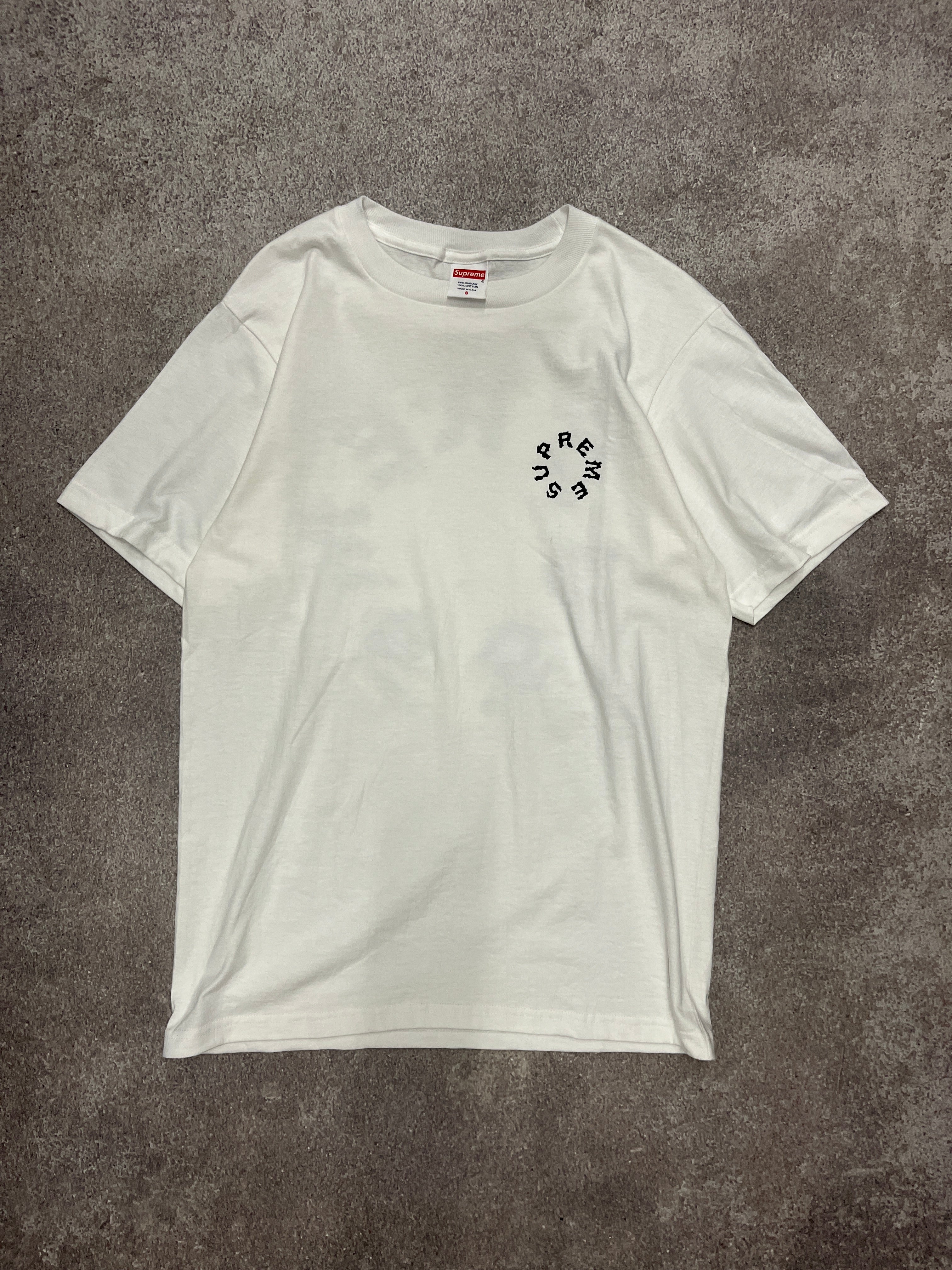 Supreme Circle TShirt White // Small - RHAGHOUSE VINTAGE