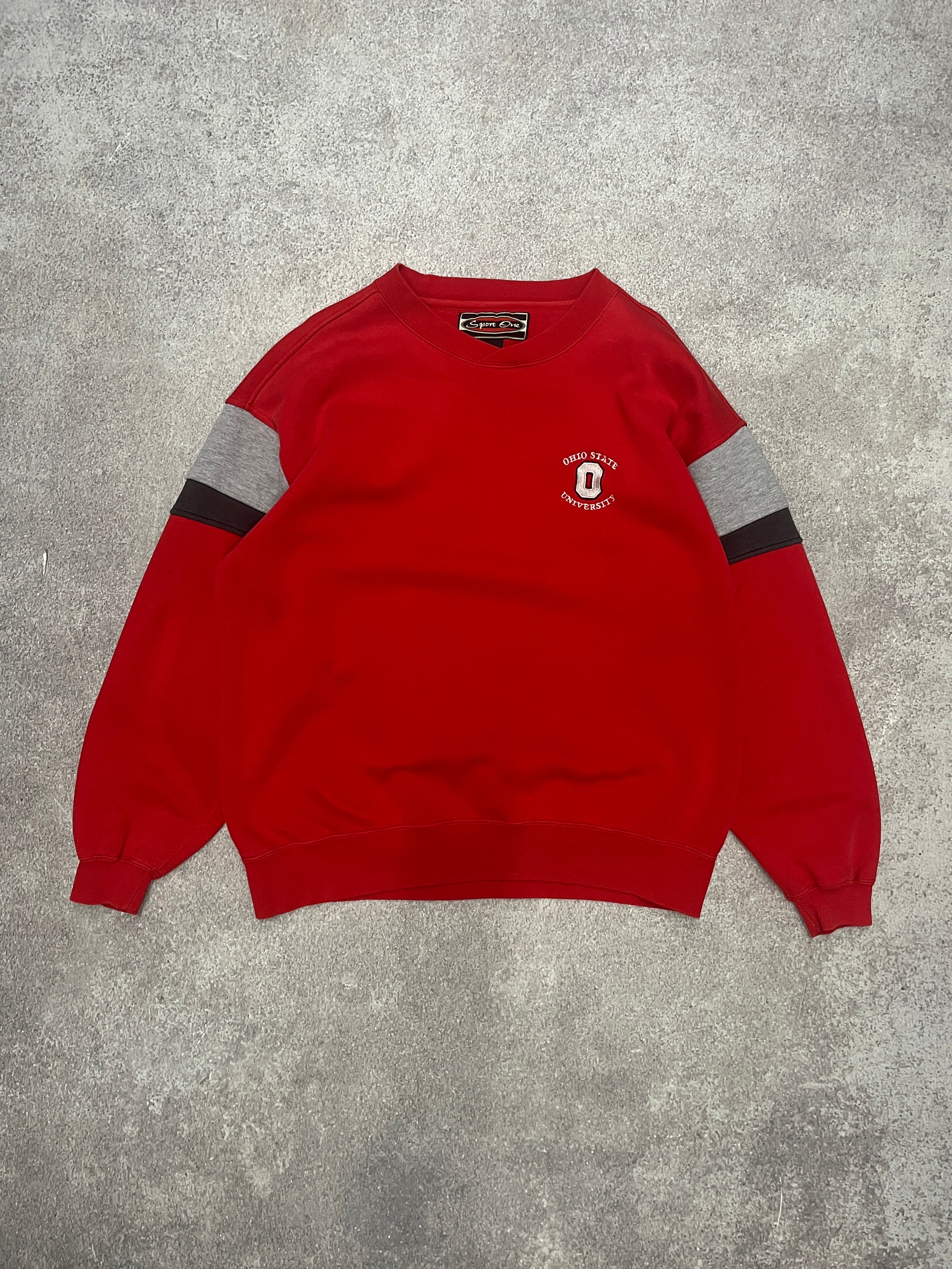 Vintage Ohio State Sweater Red // Large - RHAGHOUSE VINTAGE