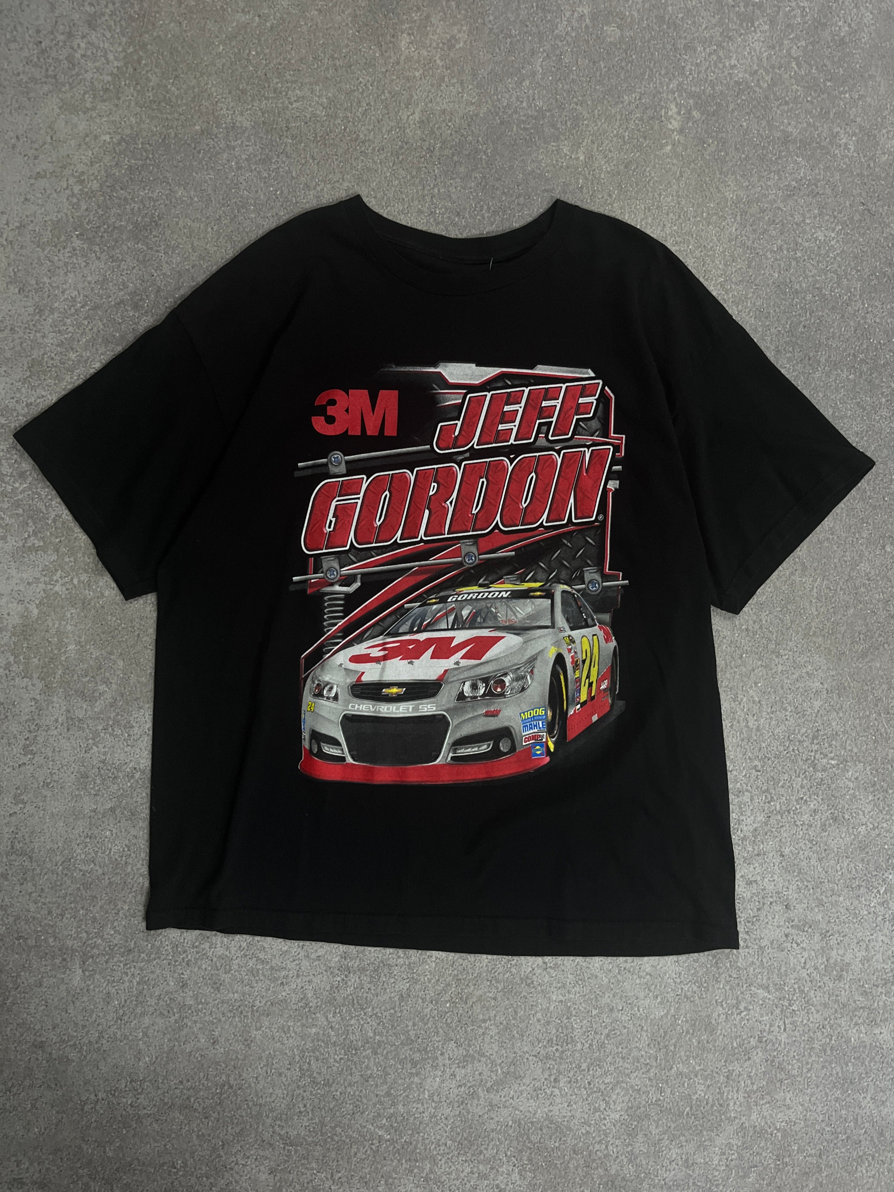 Vintage Jeff Gordon 3M Nascar Tshirt Black // X-Large - RHAGHOUSE VINTAGE