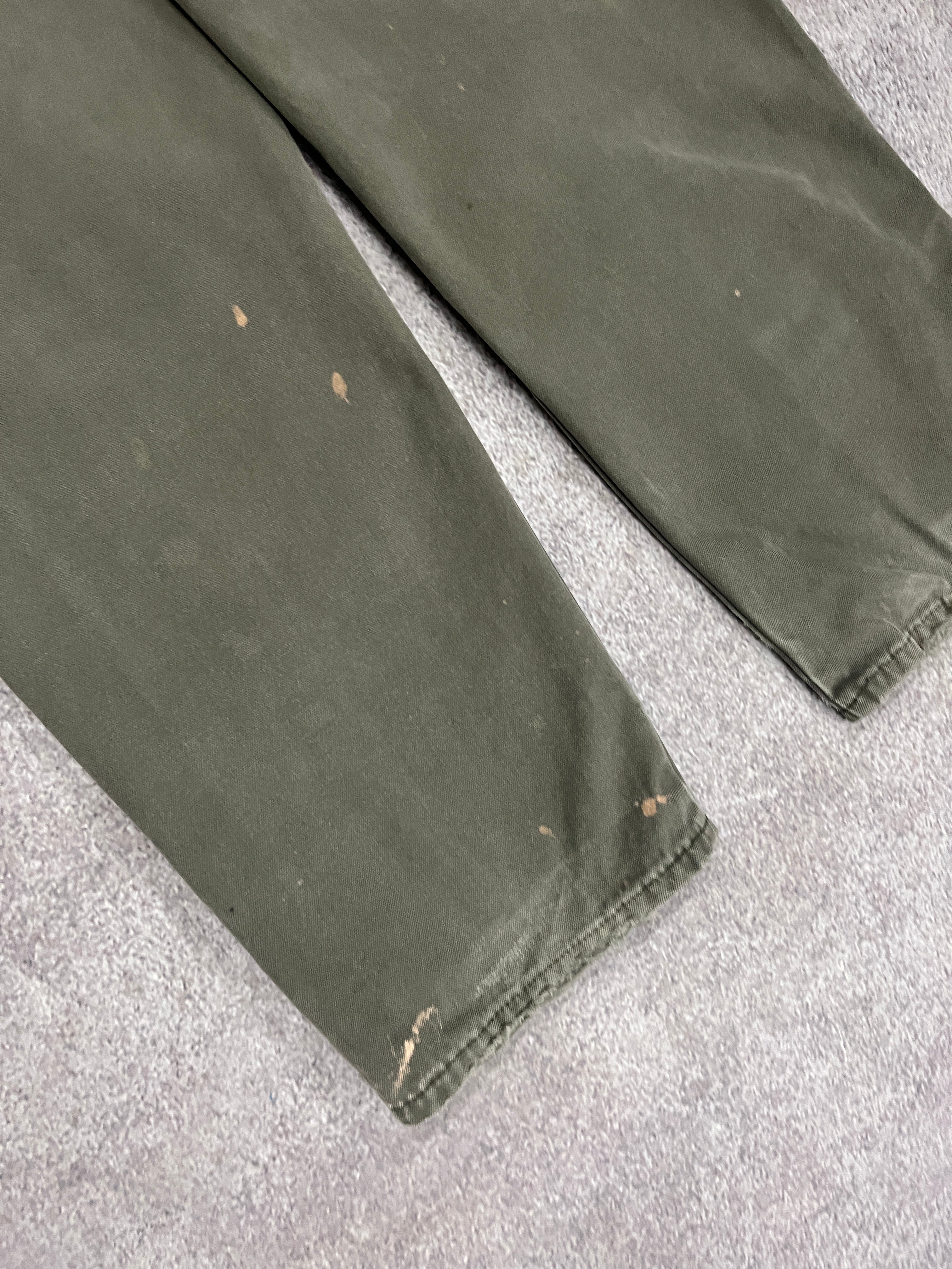 Vintage Dickies Carpenter Pants Green // W34 L31 - RHAGHOUSE VINTAGE