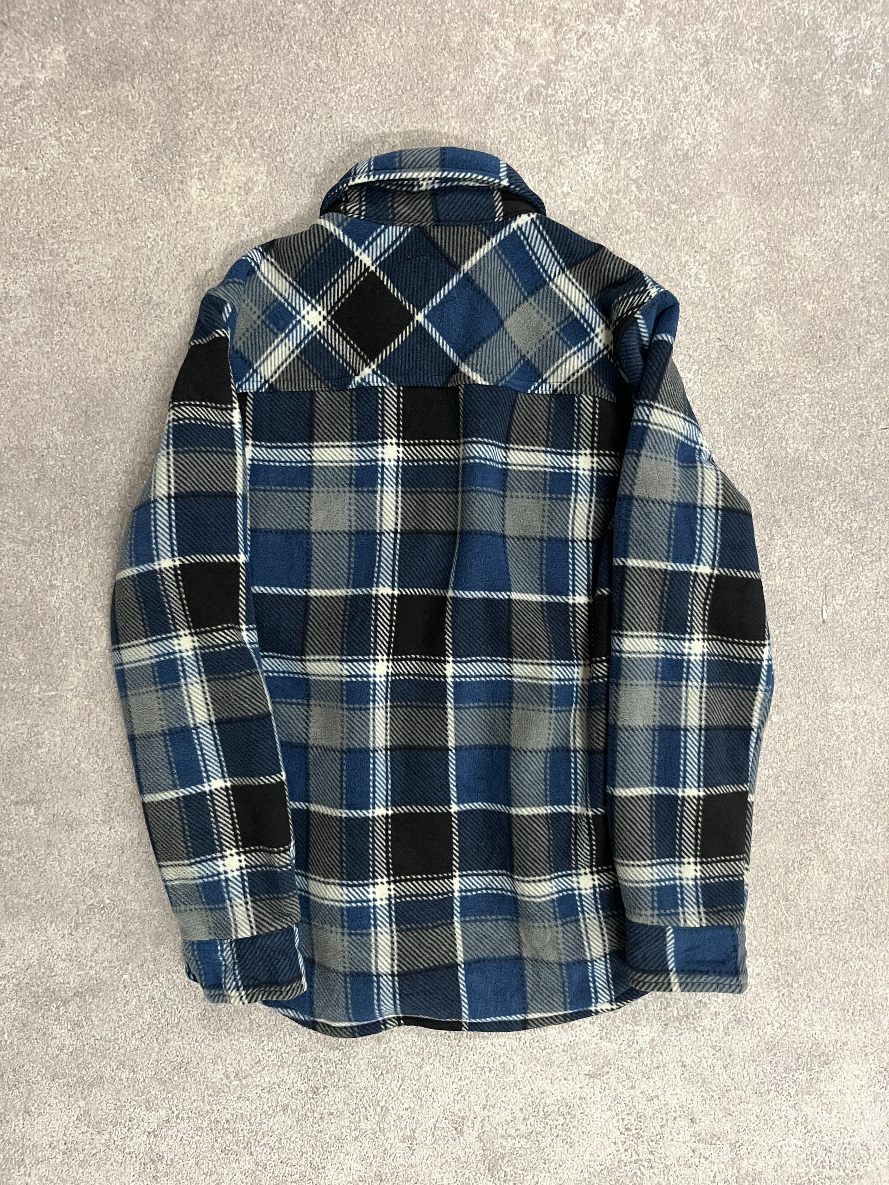 Vintage Lined Fleece Shirt Blue // Medium - RHAGHOUSE VINTAGE